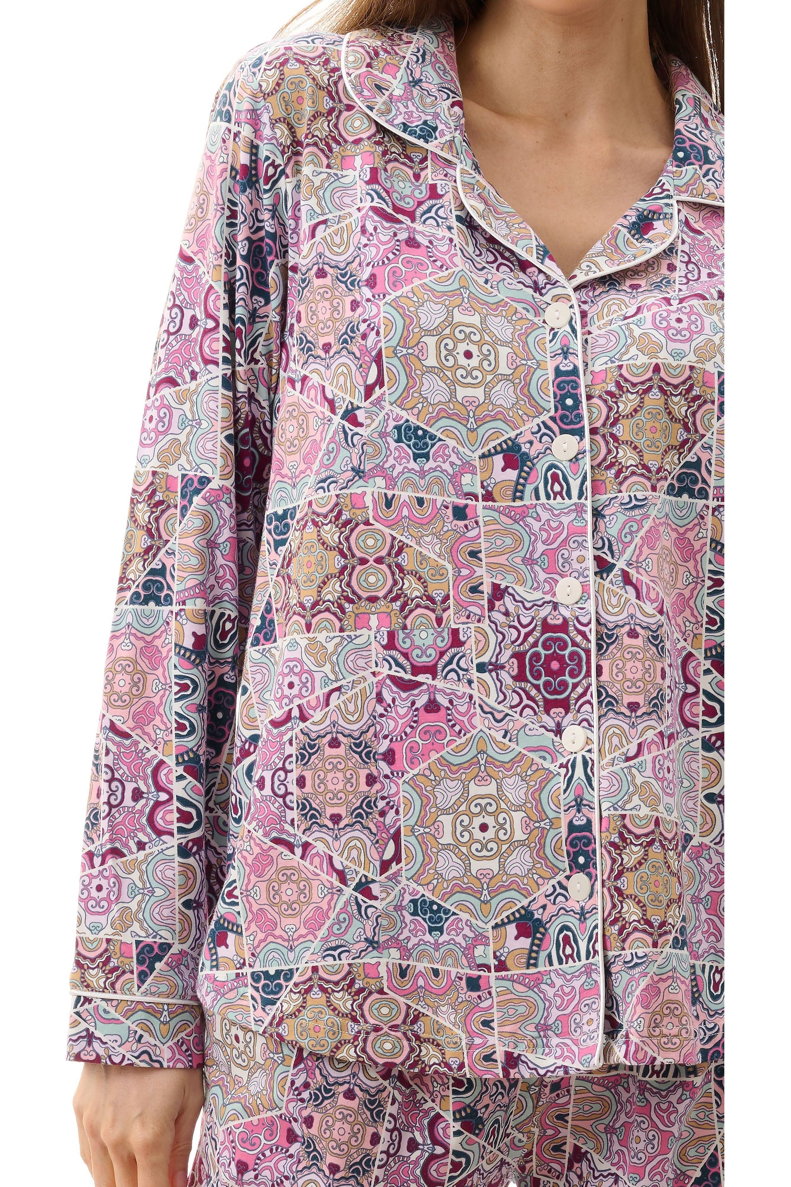Givoni Kayla Cotton/Bamboo Knit Pyjama -Multi(S Only)