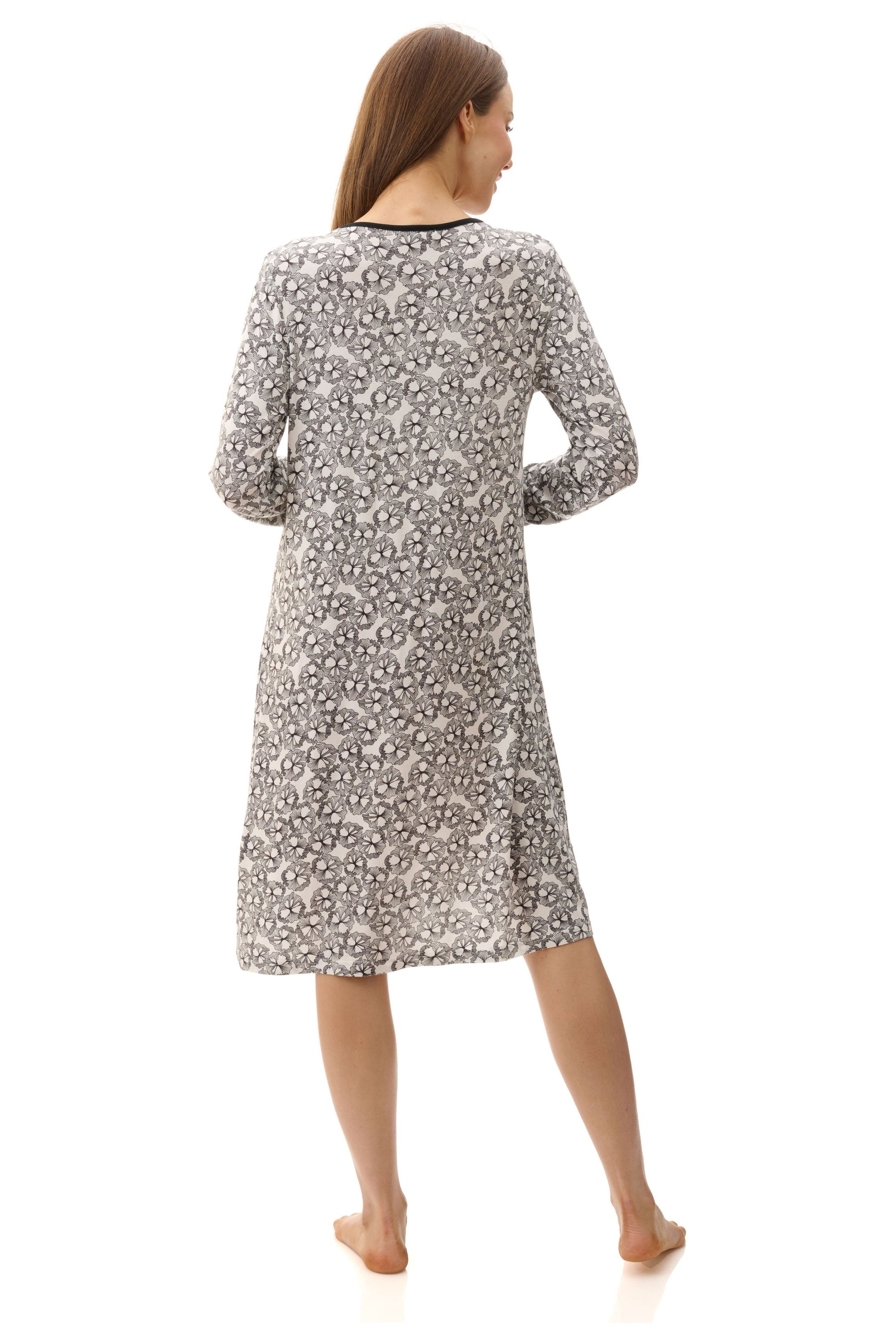 Givoni Rita Modal Knit Short Nightie -Ivory/Black(S Only)