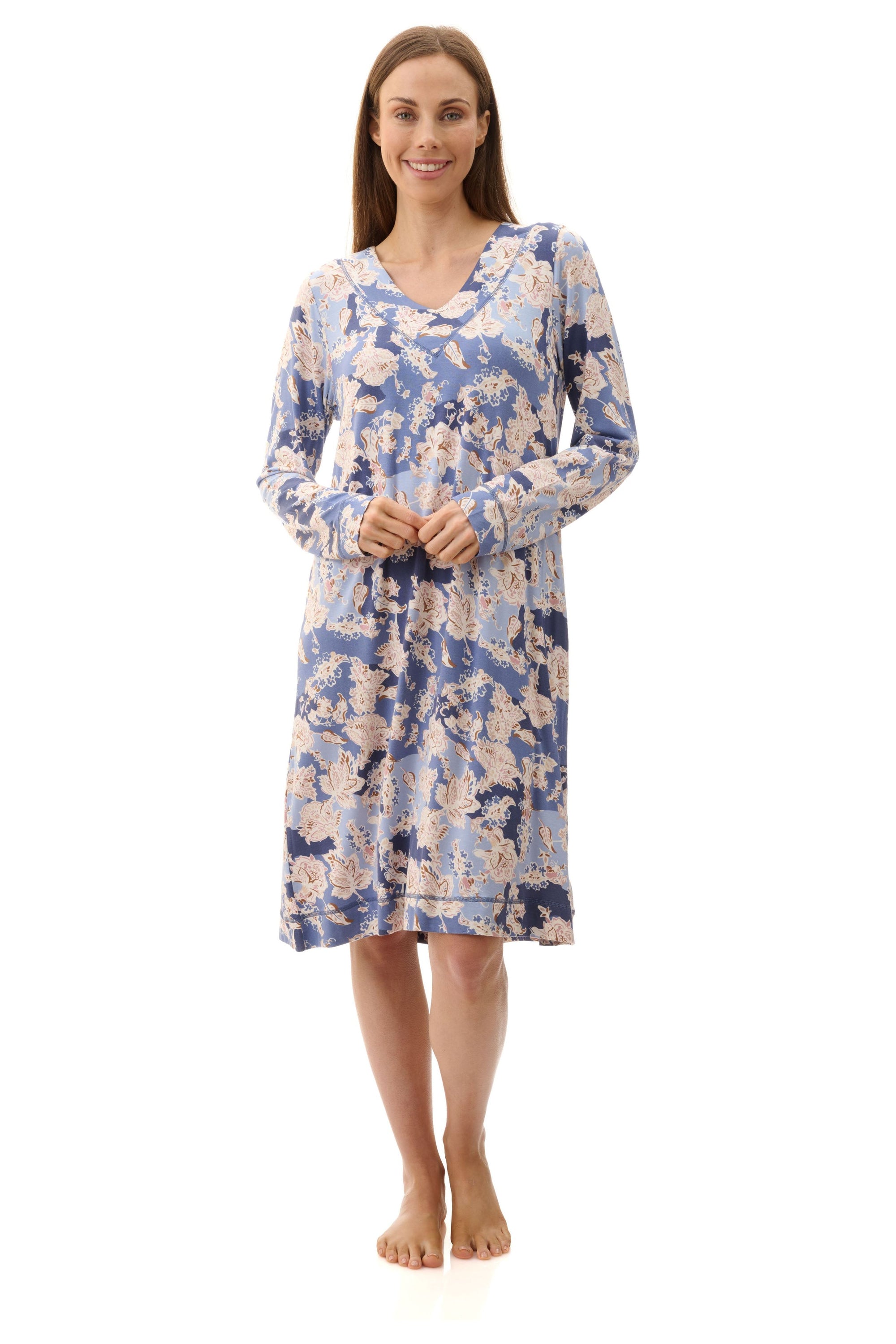 Givoni Mary Modal Knit Short Nightie -Denim(M Only)