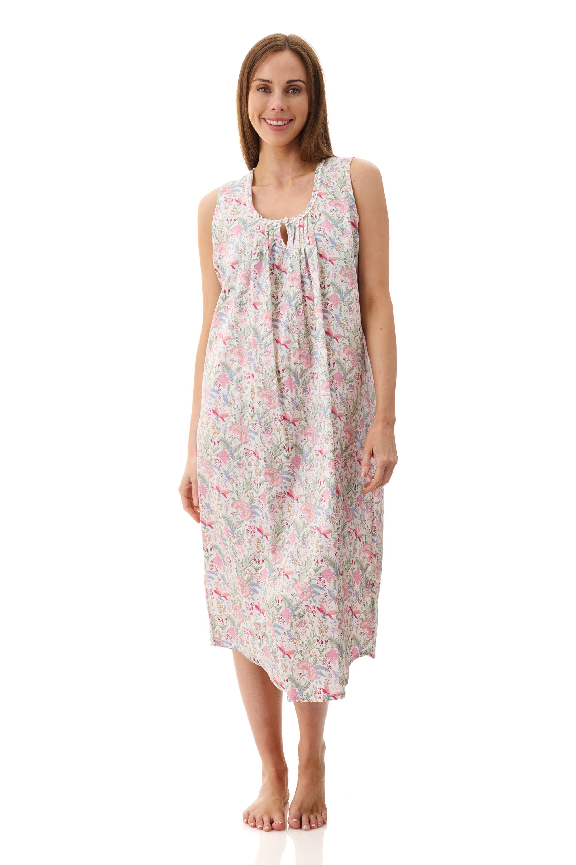 Givoni Viviene Cotton Mid Nightie -Multi
