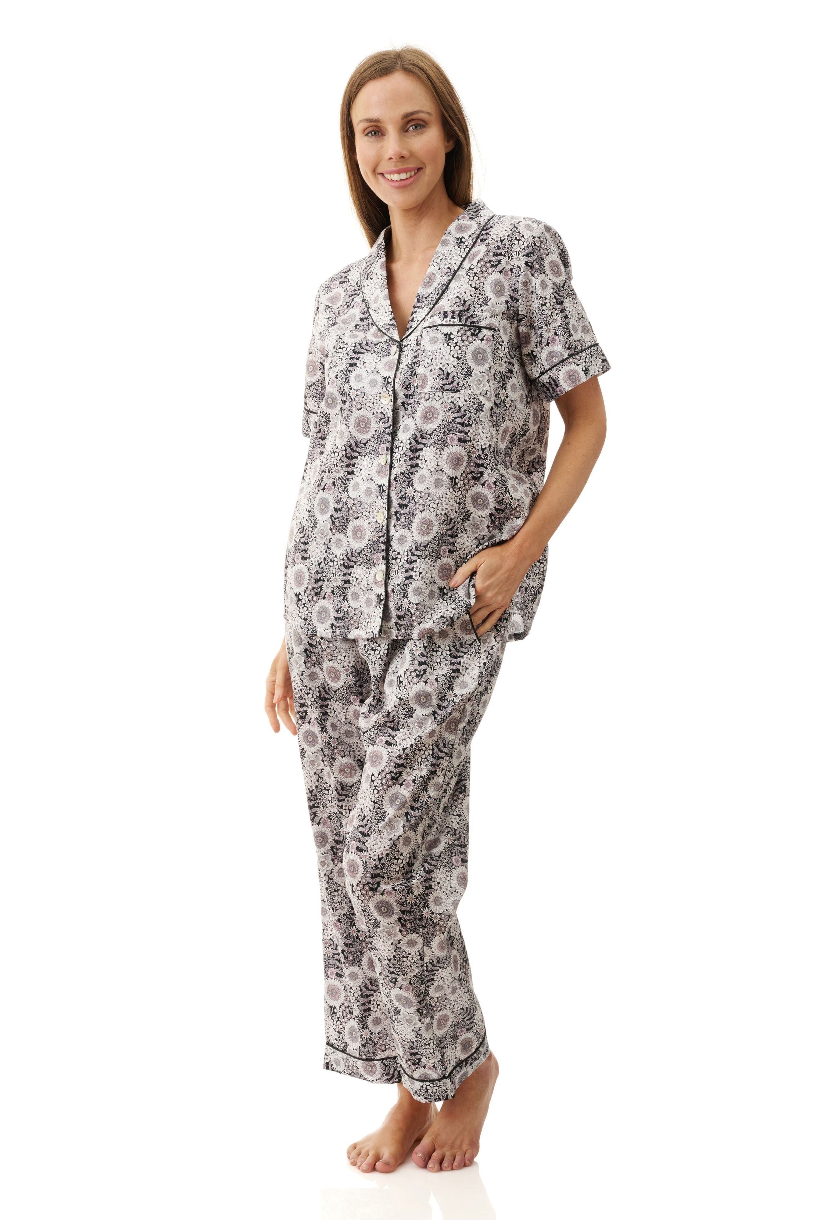 Givoni Quill Cotton Long Leg Pyjama -Black