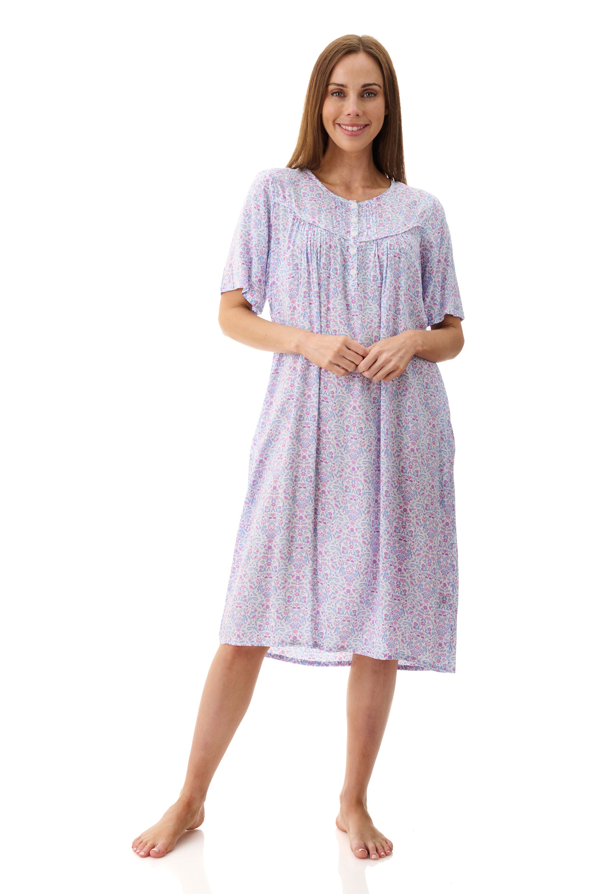 Givoni Pearl Viscose Short Nightie -Multi(M/L/XL/2X)