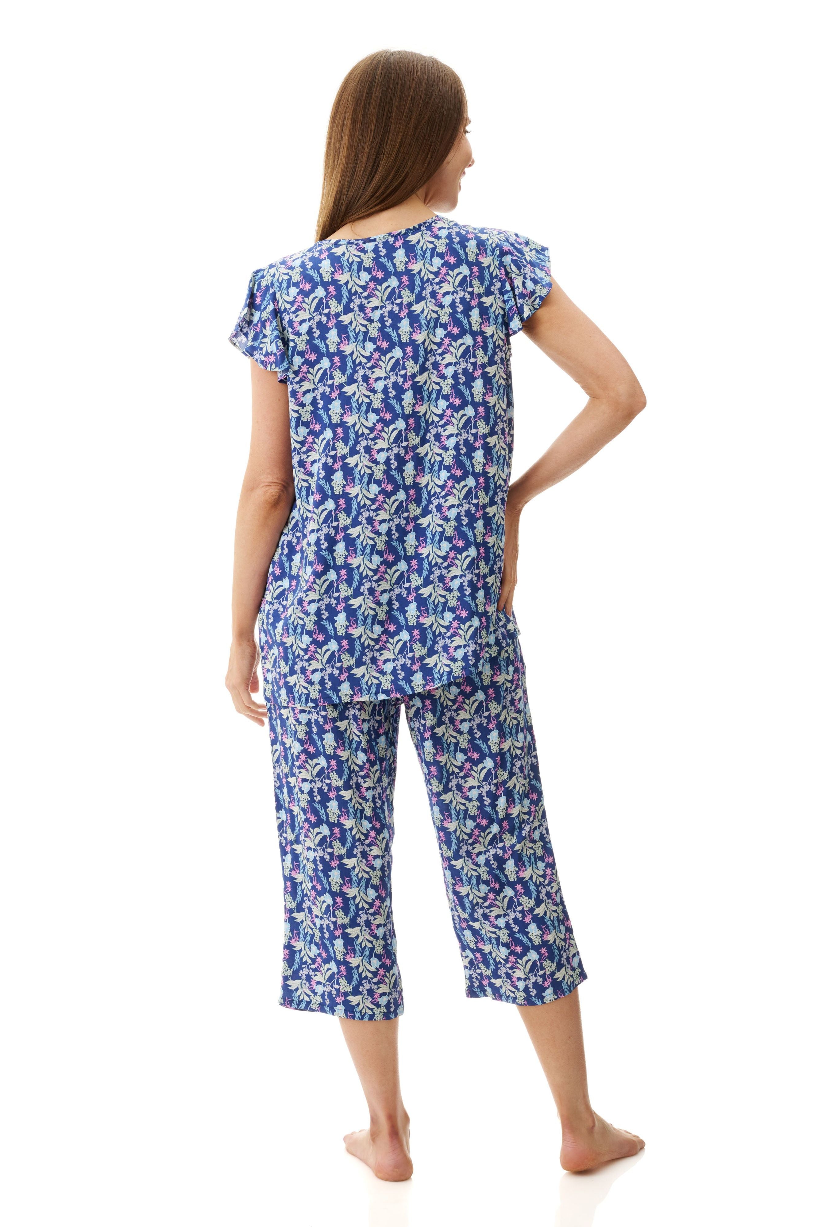 Givoni Maria Viscose Capri Leg Pyjama -Navy