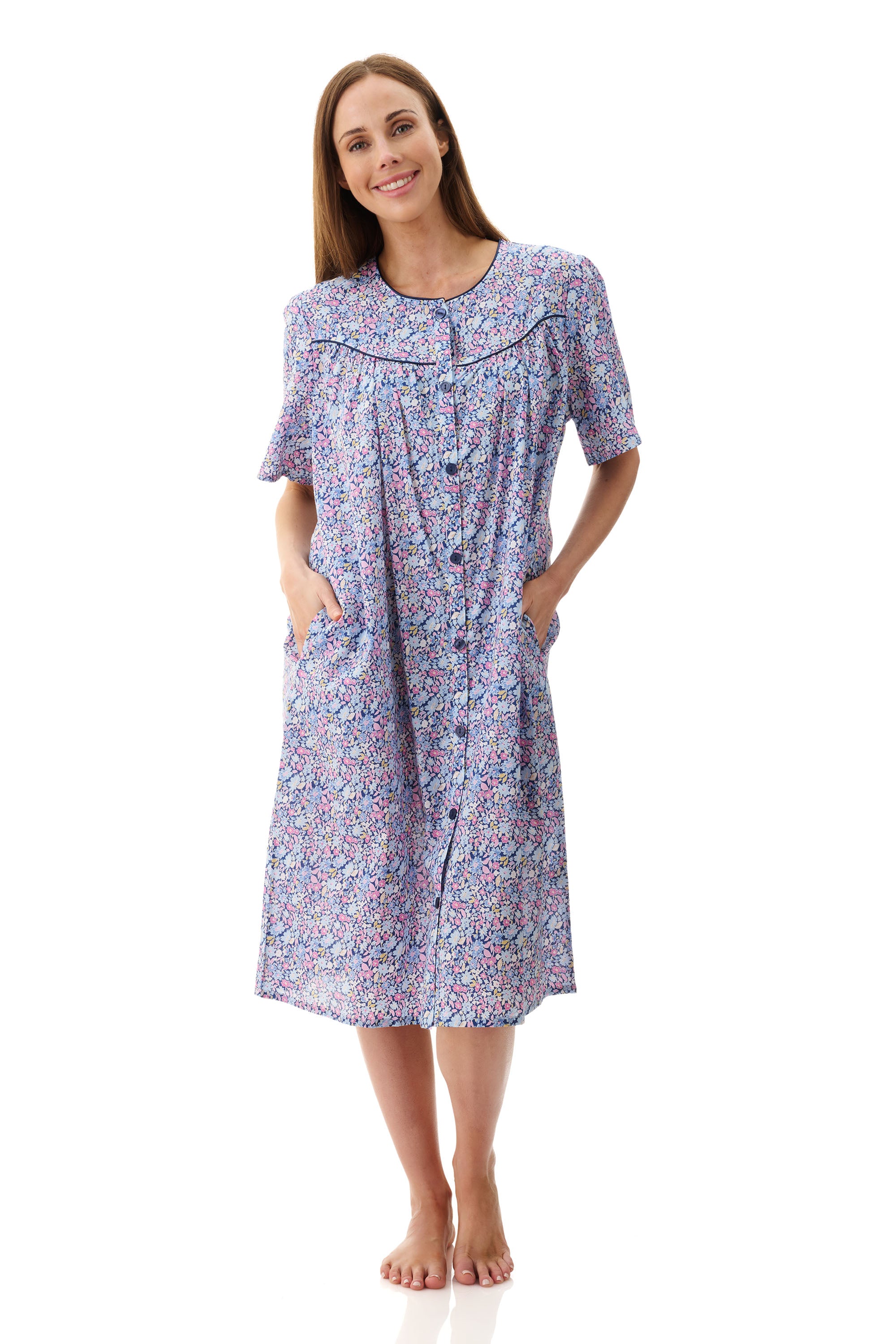 Givoni Daisy Cotton Brunchcoat -Navy