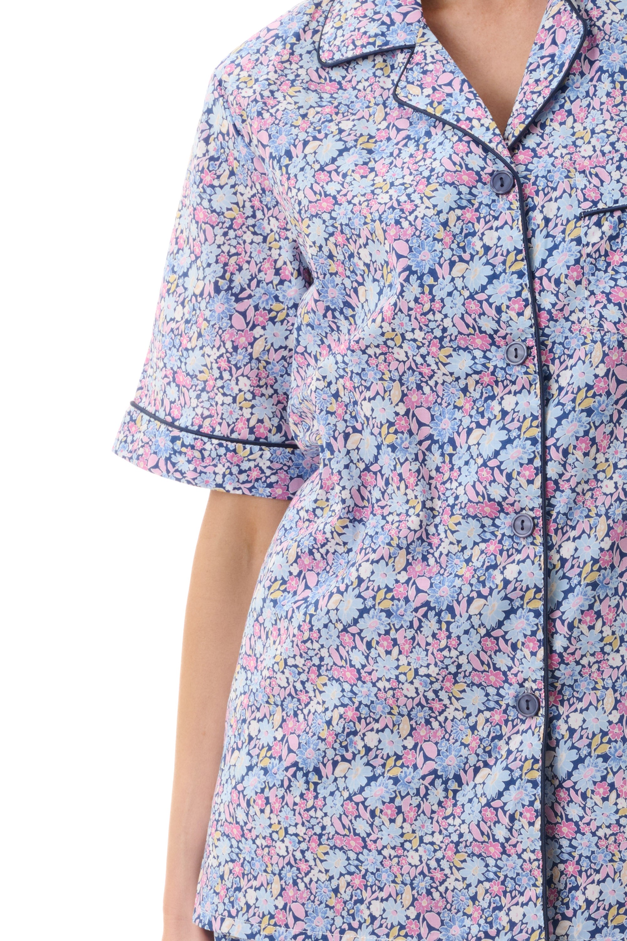 Givoni Daisy Cotton Capri Leg Pyjama -Navy