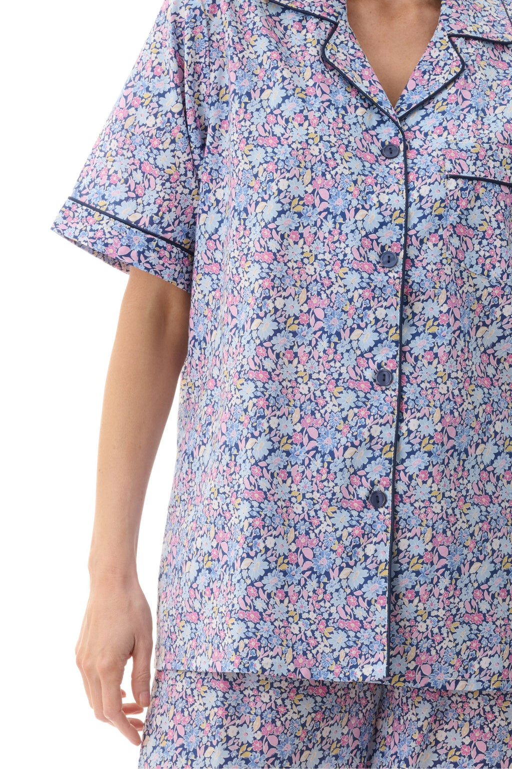 Givoni Daisy Cotton Short Leg Pyjama -Navy(S/M/L)