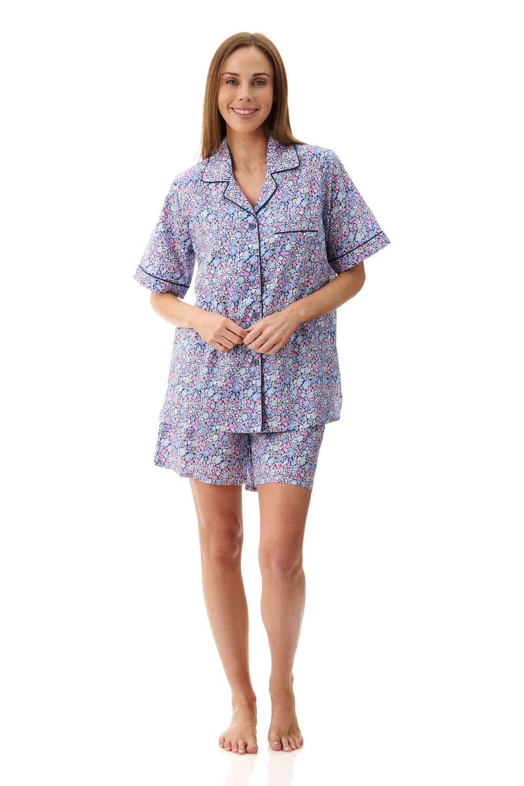 Givoni Daisy Cotton Short Leg Pyjama -Navy(S/M/L)