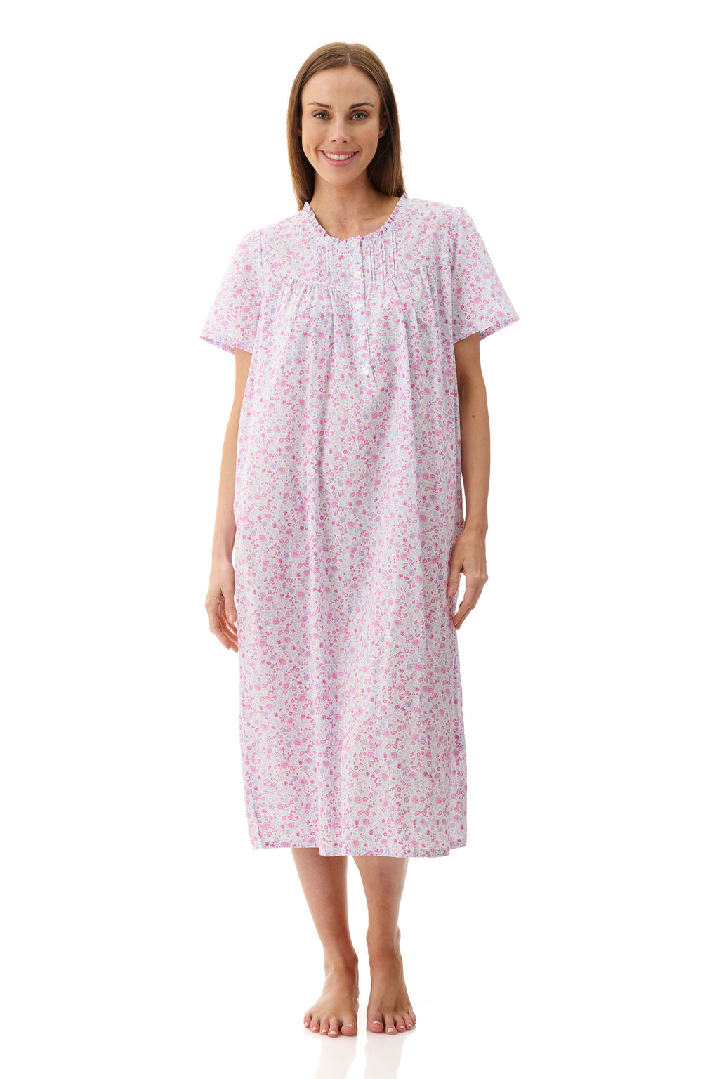 Givoni Brodie Cotton Mid Length Nightie -Multi(L Only)