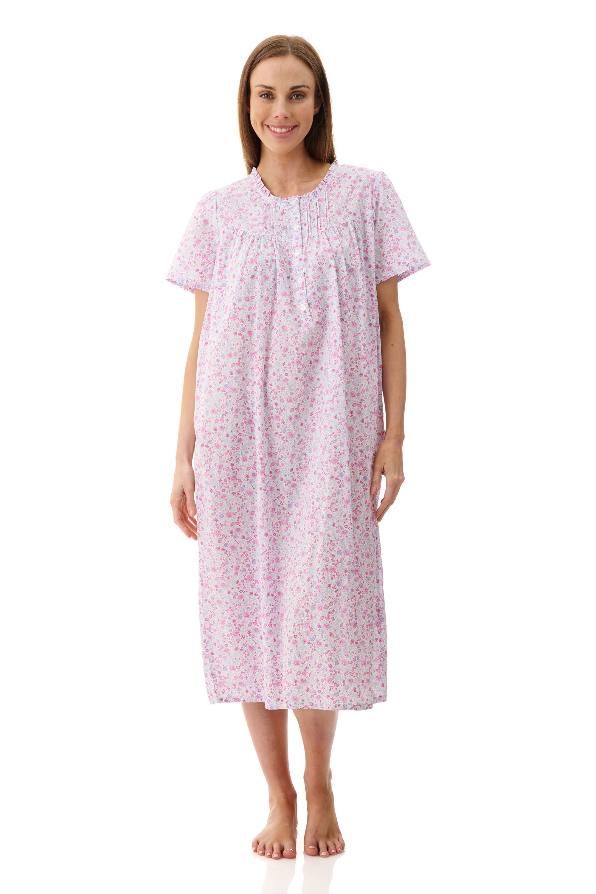 Givoni Brodie Cotton Mid Length Nightie -Multi(L Only)