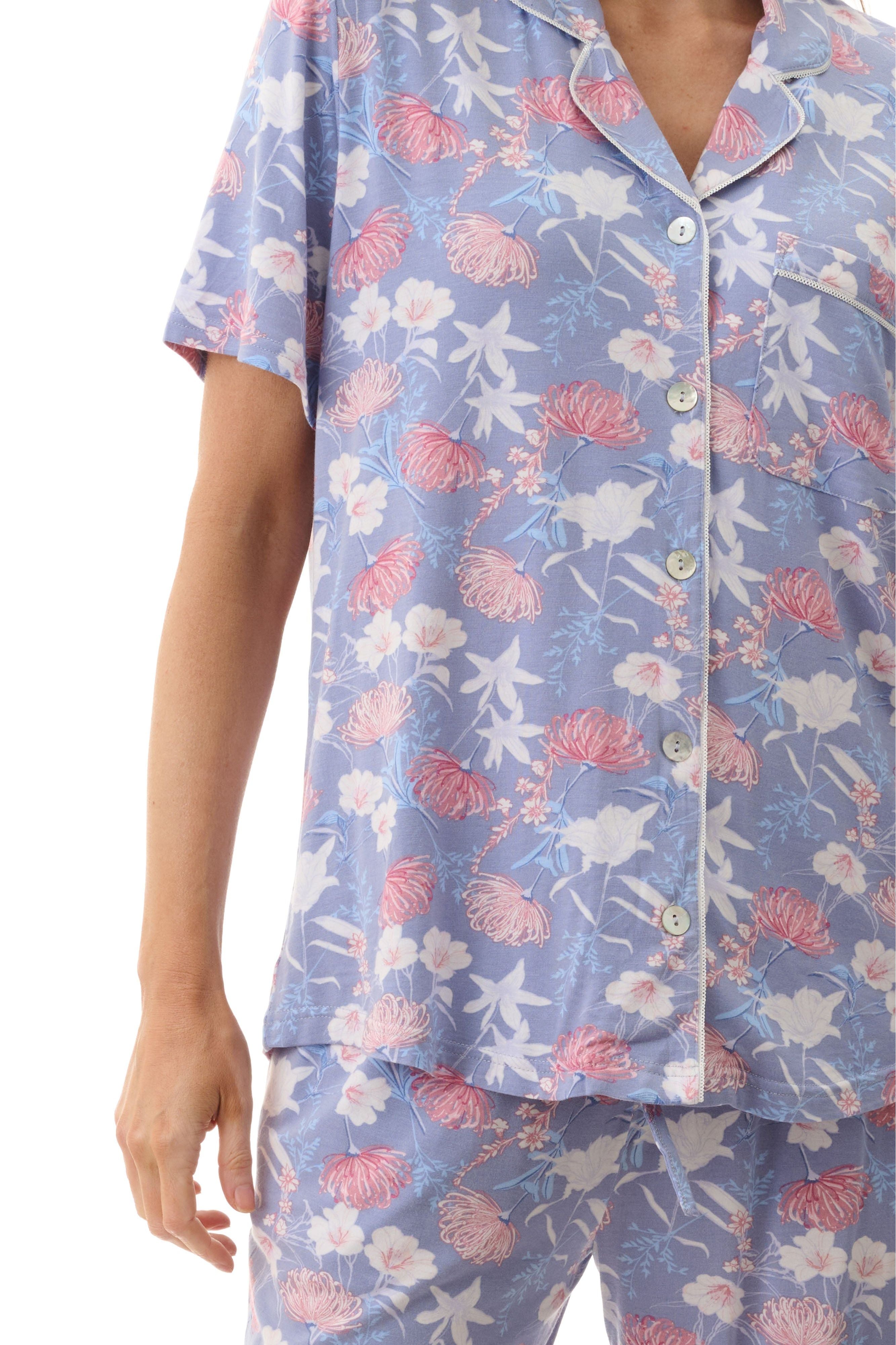Givoni Barbara Modal Knit Capri Leg Pyjama -Dusk