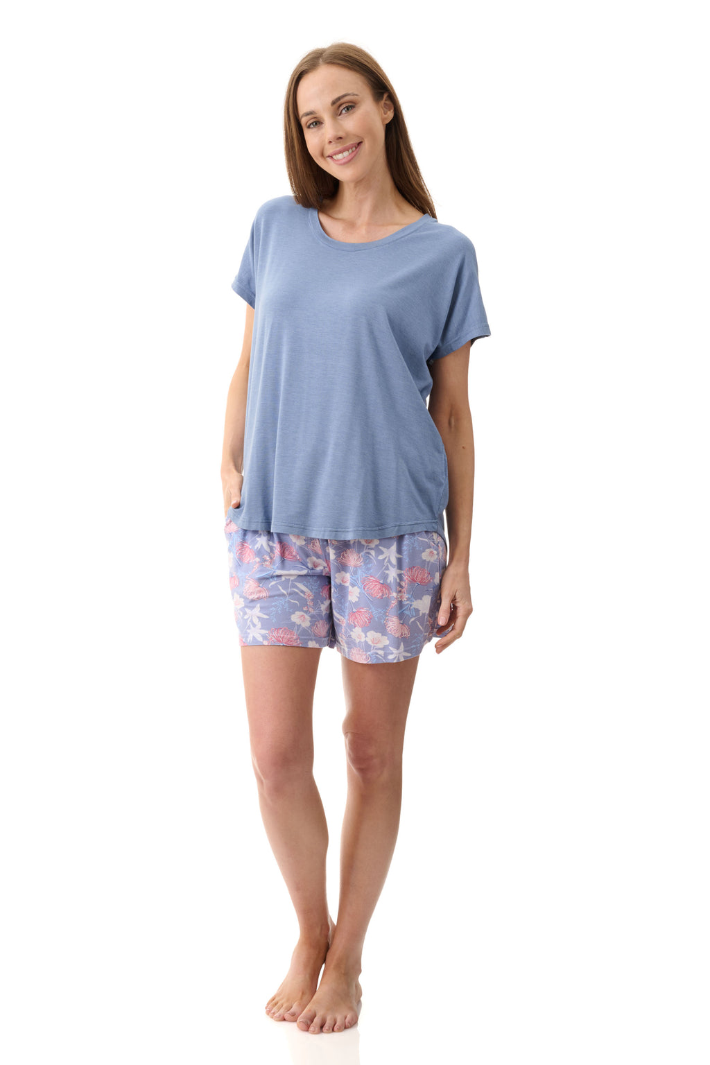 Givoni Barbara Modal Knit Short Leg Pyjama -Dusk