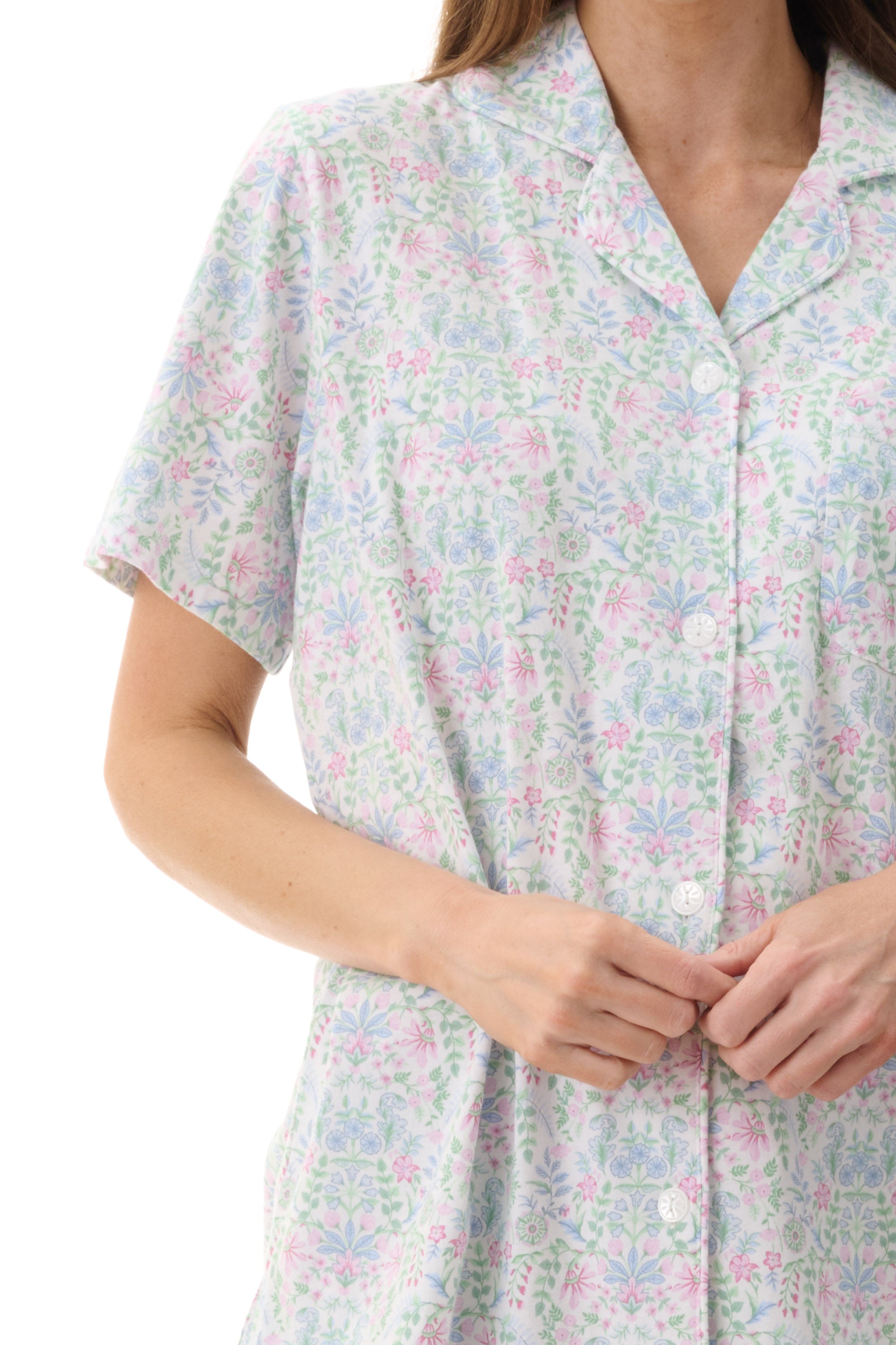 Givoni Ivy Cotton Knit Capri Leg Pyjama -Multi