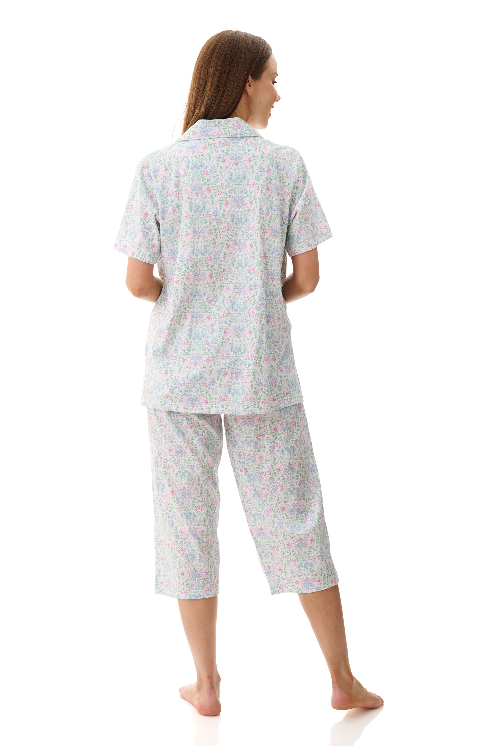Givoni Ivy Cotton Knit Capri Leg Pyjama -Multi
