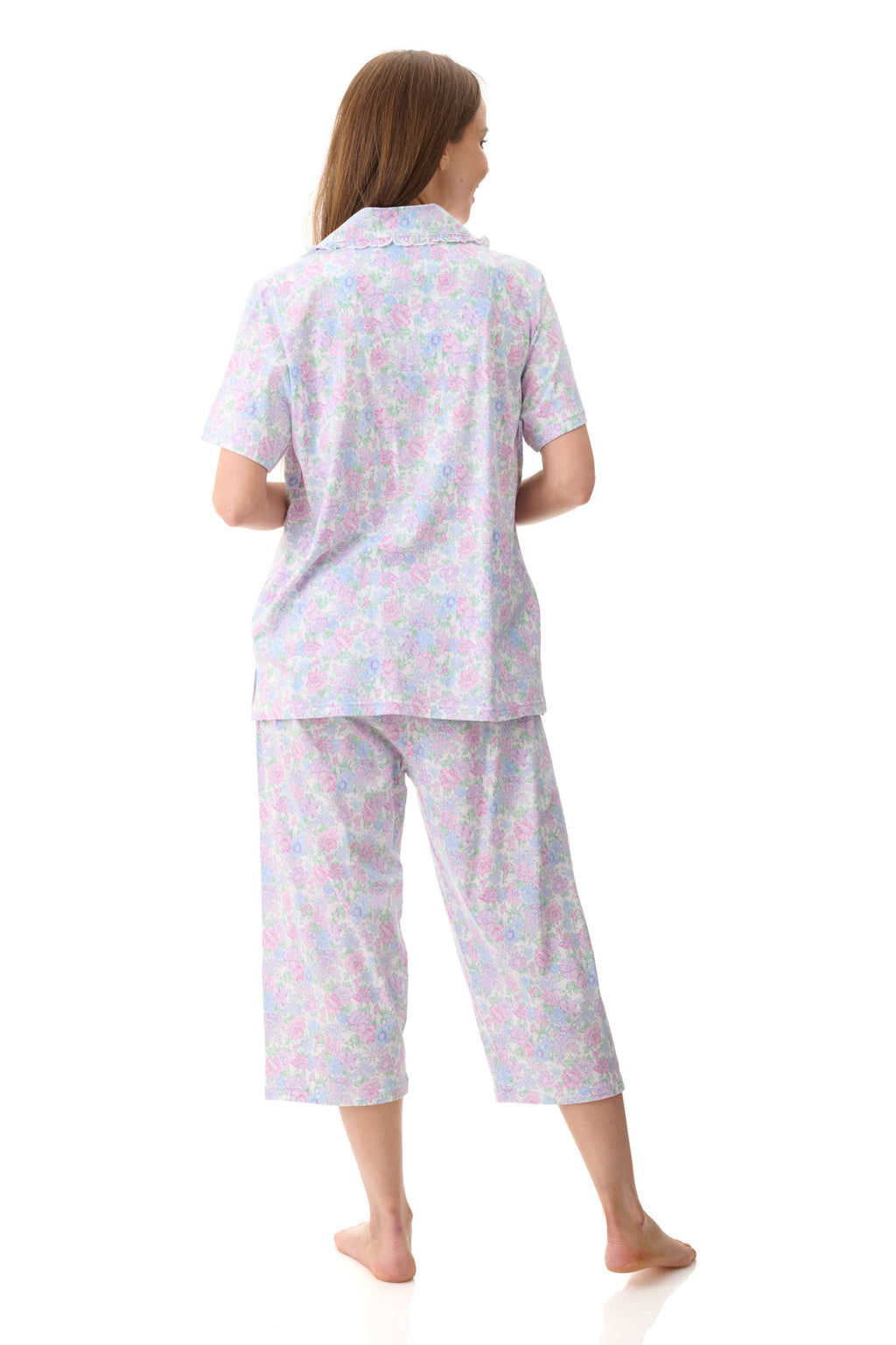 Givoni Molly Cotton Knit Capri Leg Pyjama -Multi(S/M/L)