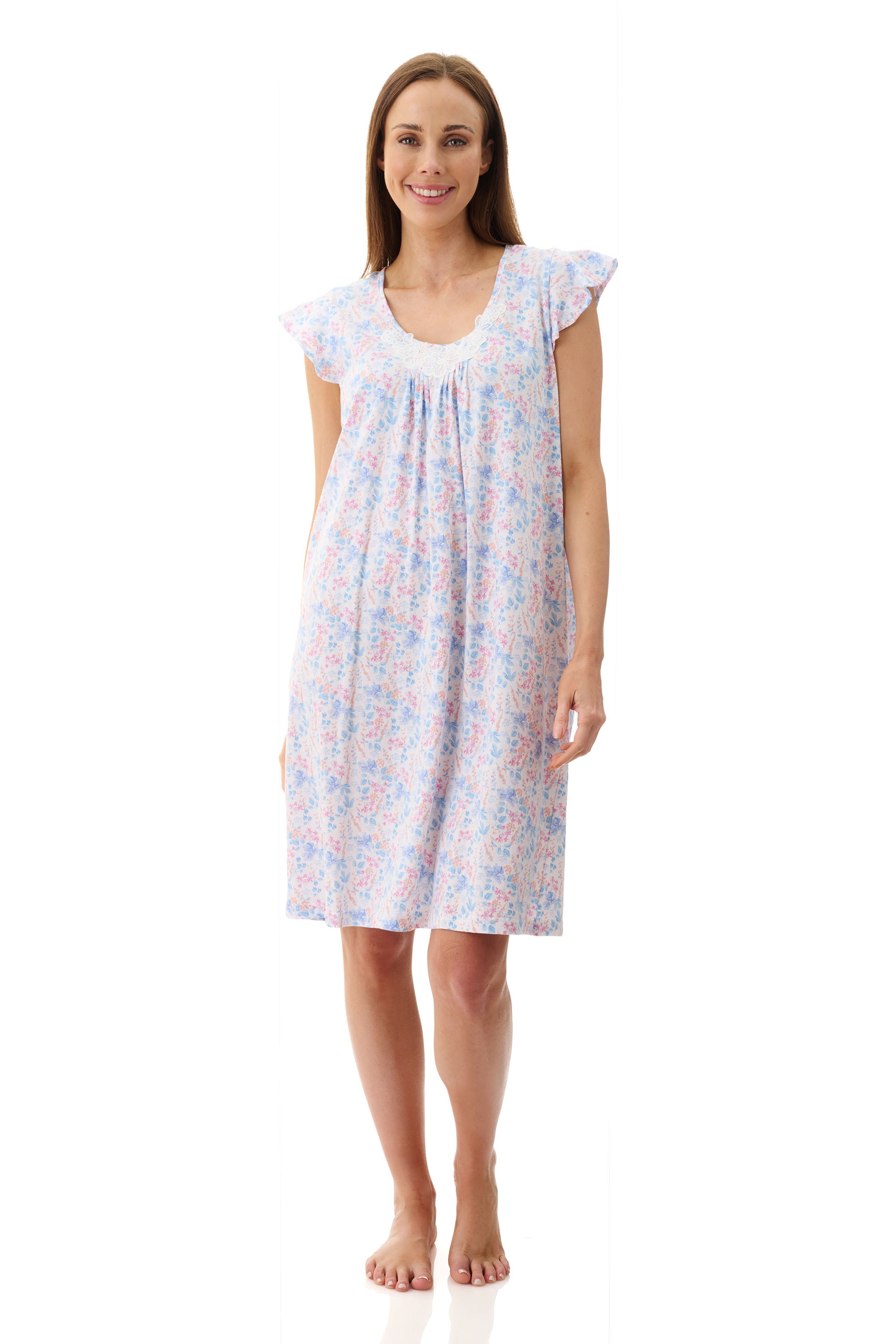 Givoni Penny Cotton Knit Short Nightie -Multi(M & L)