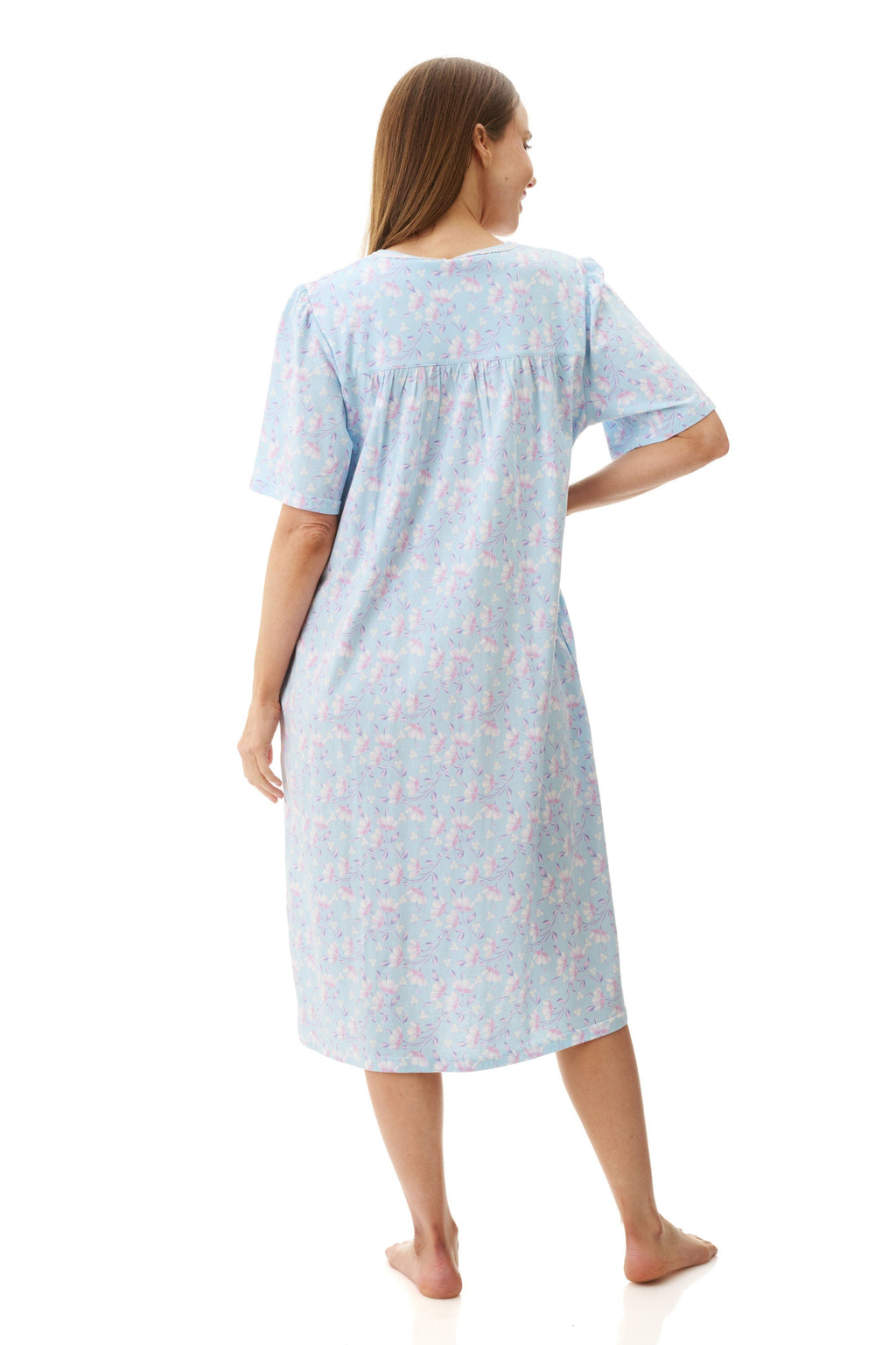 Givoni Val Cotton Knit Brunchcoat -Aqua