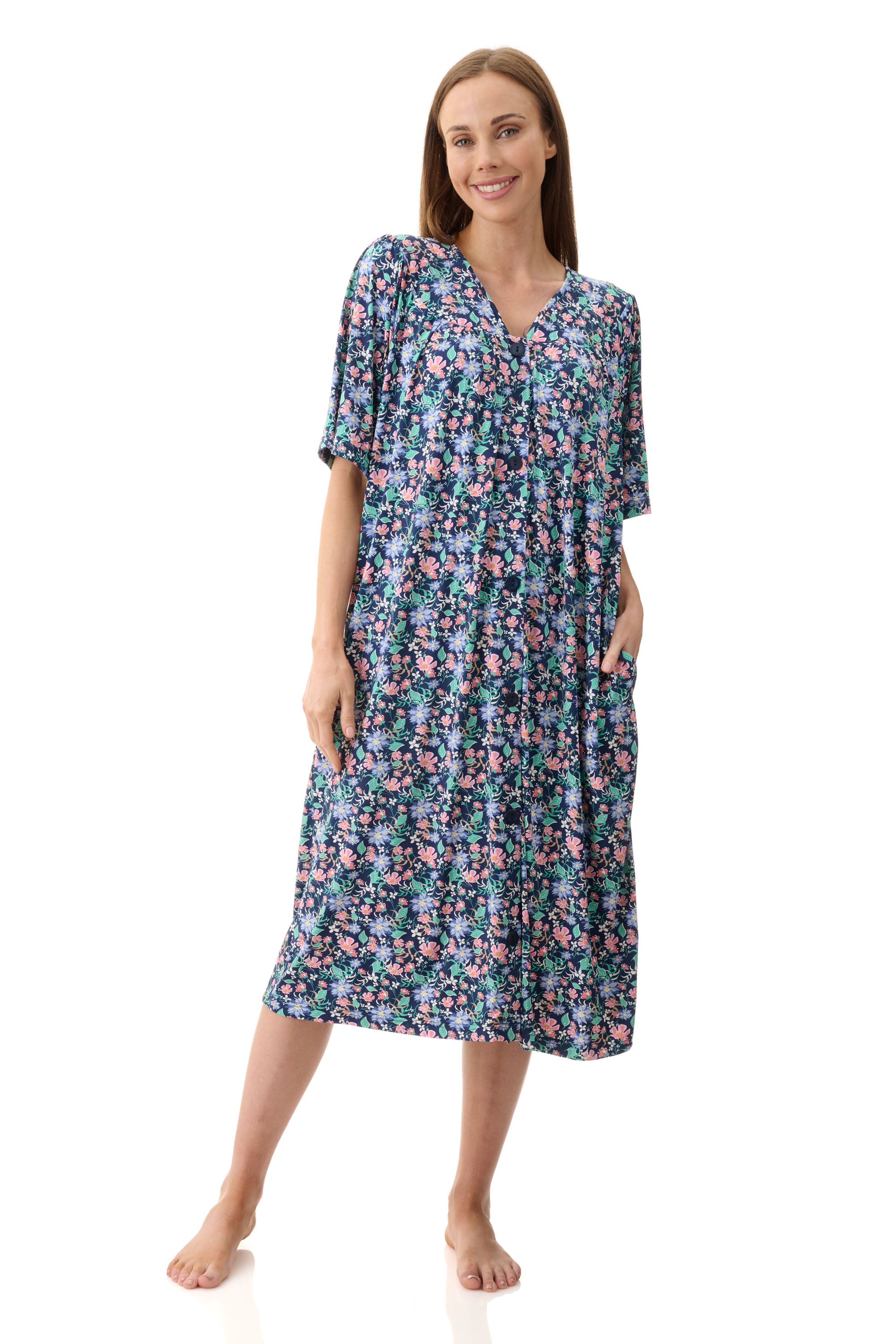 Givoni Tammy Stretch Nylon Brunchcoat -Navy(M/L/XL/2X)