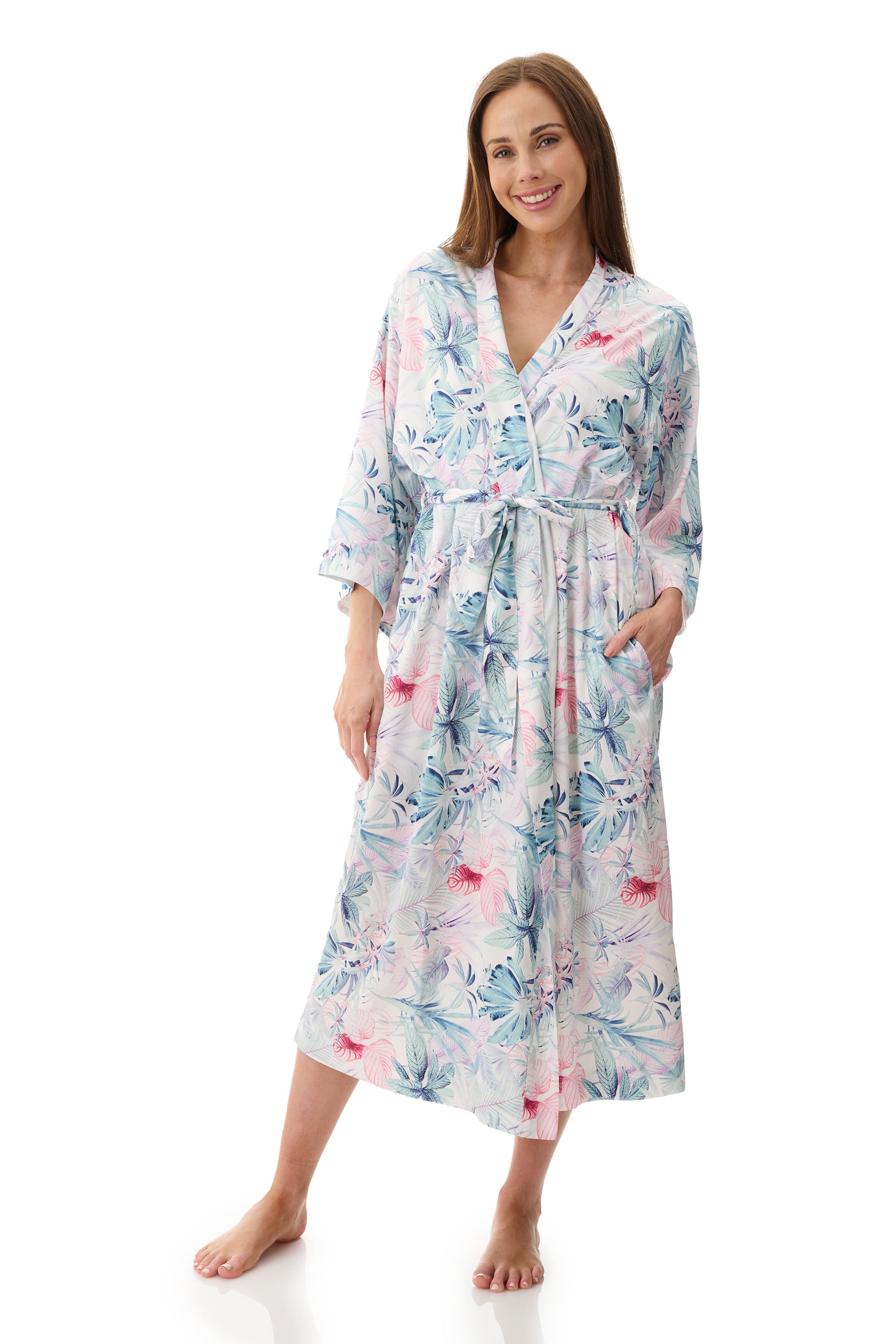 Givoni Tanya Polyester Satin Mid Gown -Multi