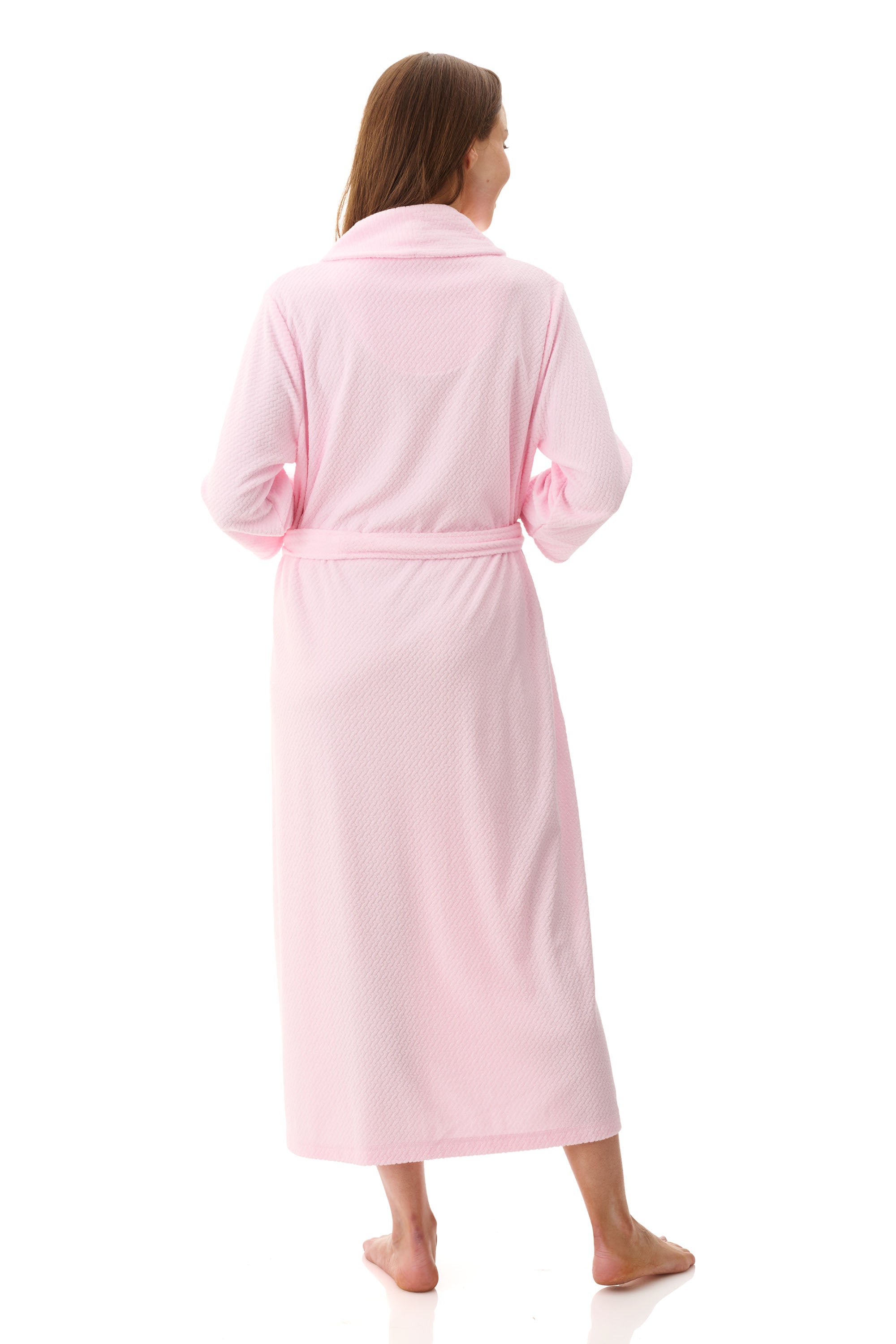 Givoni Cotton/Polyester Button Gown -Pink