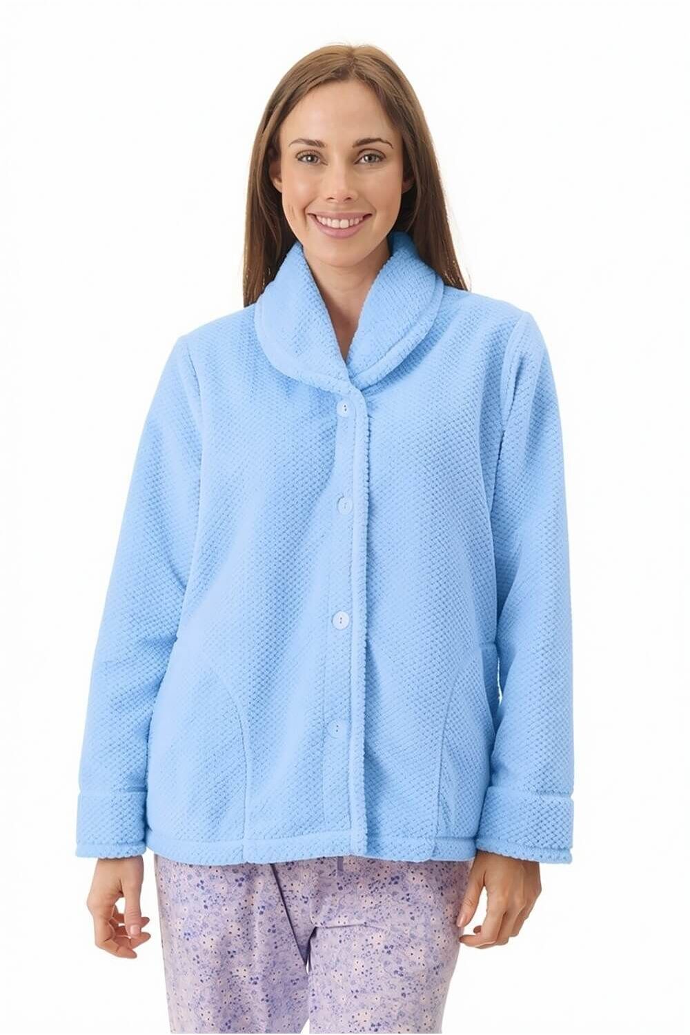 Givoni Dimple Fleece Polyester Bedjacket -Cornflower(M & L)
