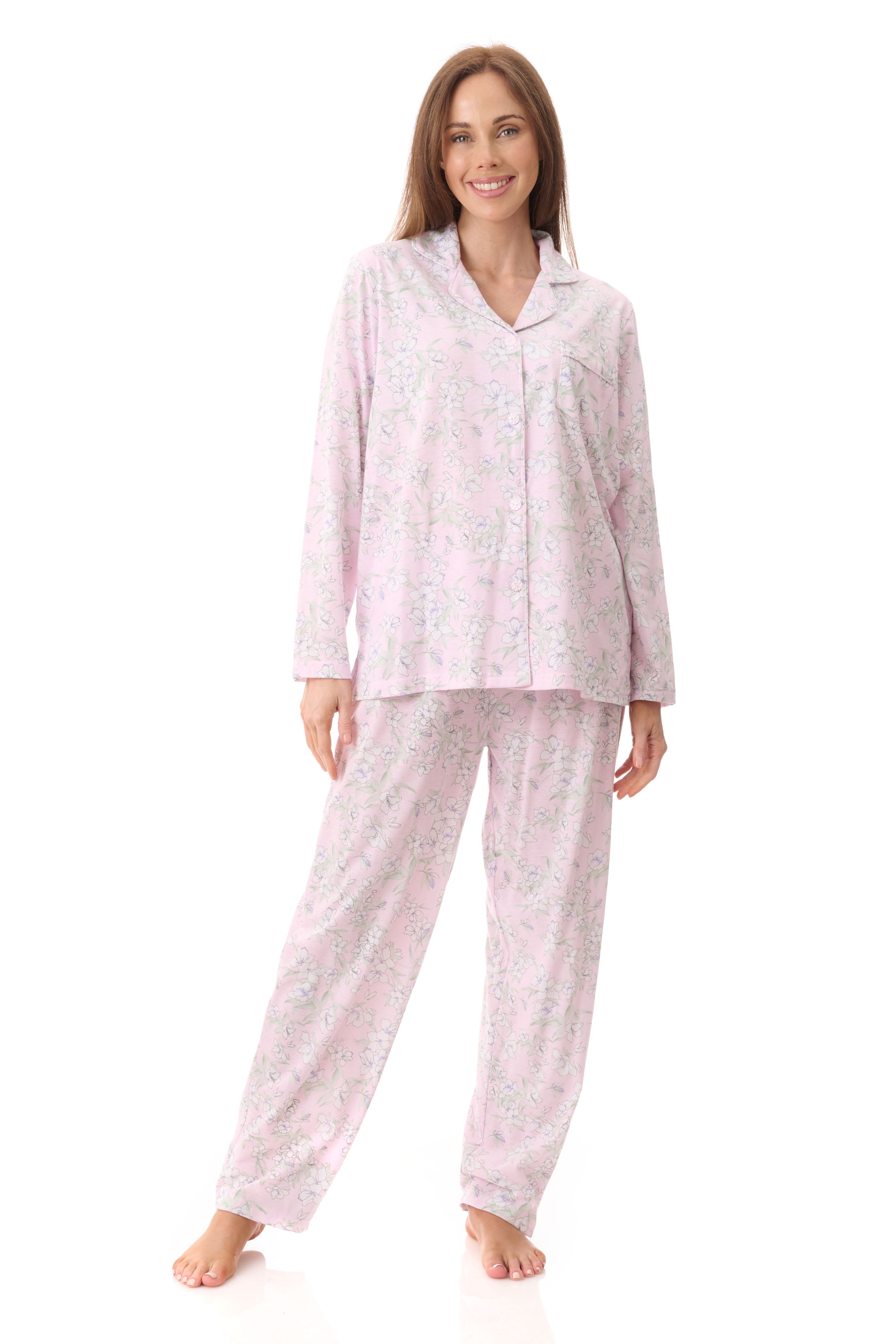 Givoni Asha Poly/Cotton Knit Pyjama- Pink(S Only)