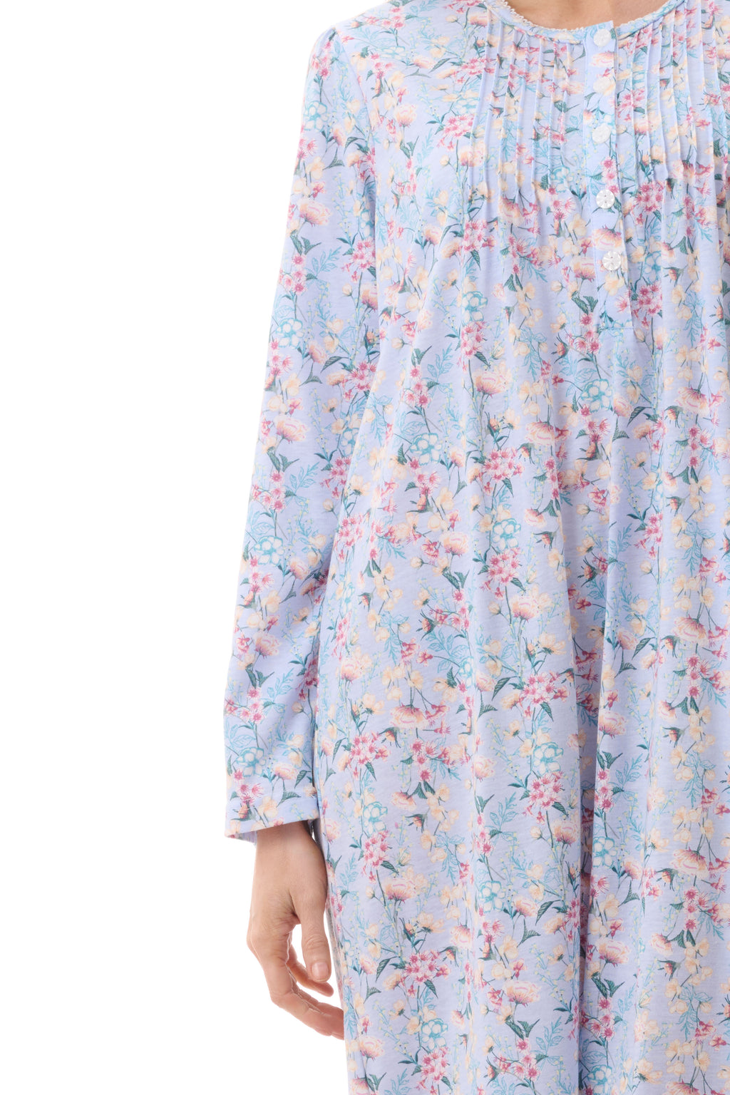Givoni Brooke Poly/Cotton Short Nightie -Blue(M Only)