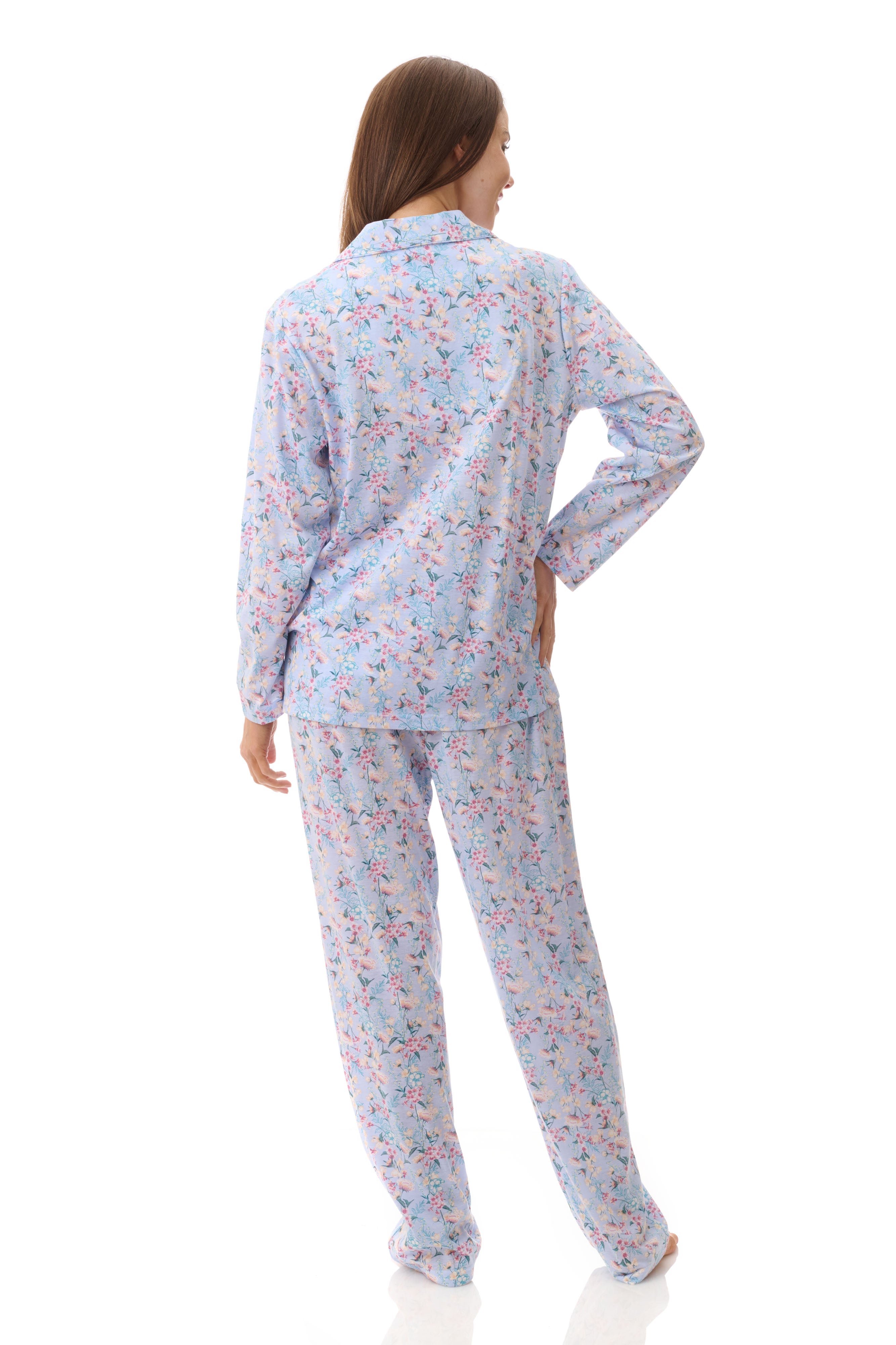 Givoni Brooke Poly/Cotton Knit Pyjama- Blue(S & L)