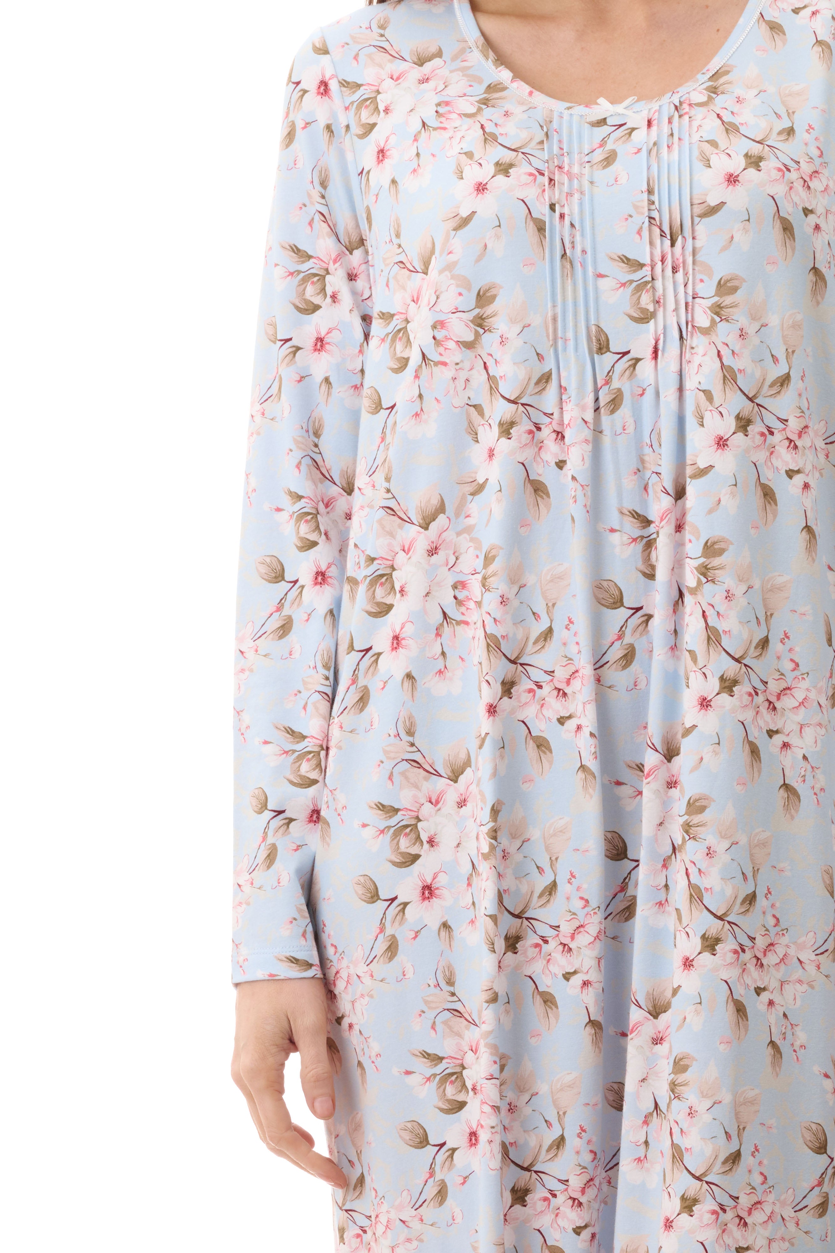 Givoni Demi Cotton/Bamboo Short Nightie -Blue(L Only)