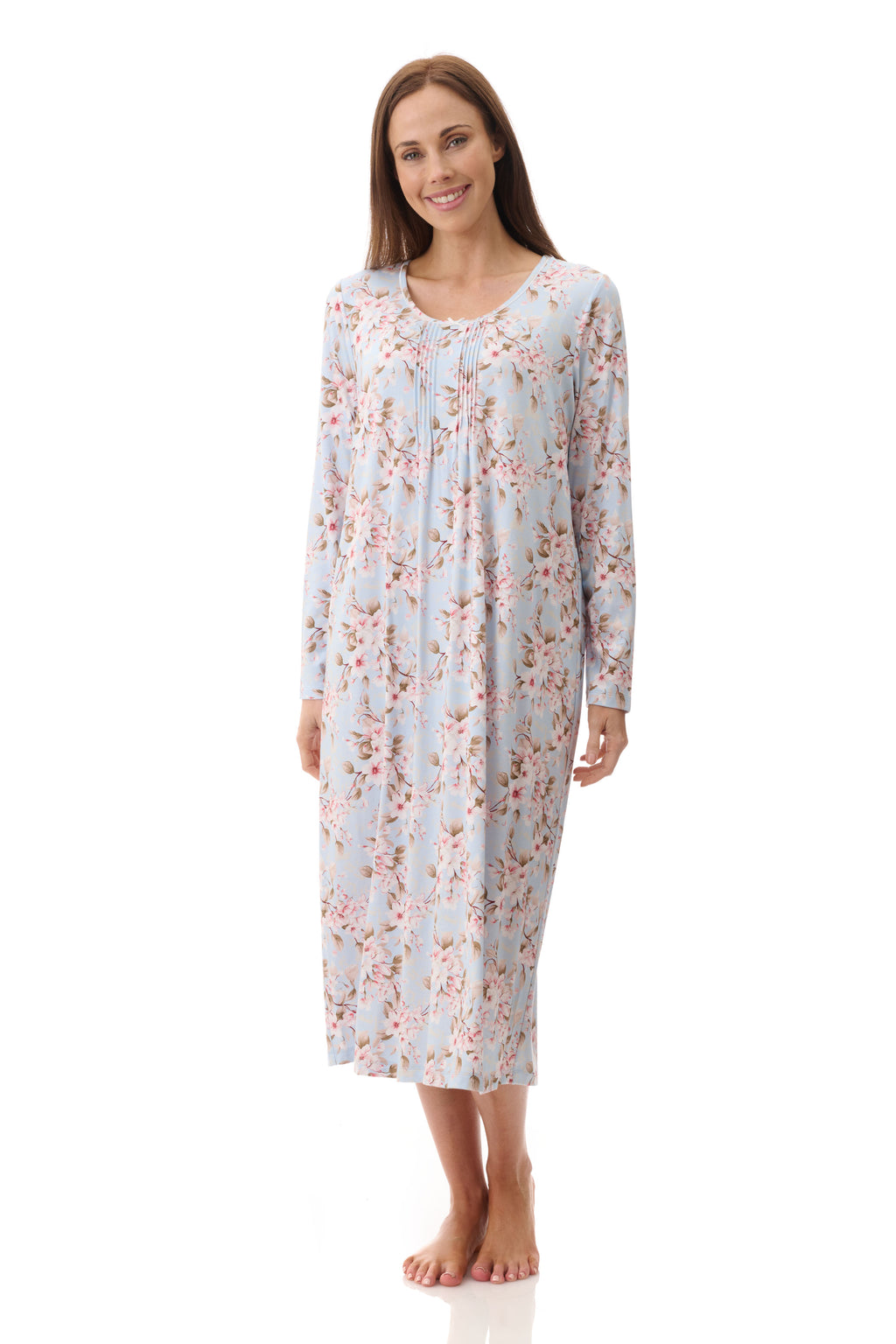 Givoni Demi Cotton/Bamboo Mid Nightie -Blue(XS & XL)