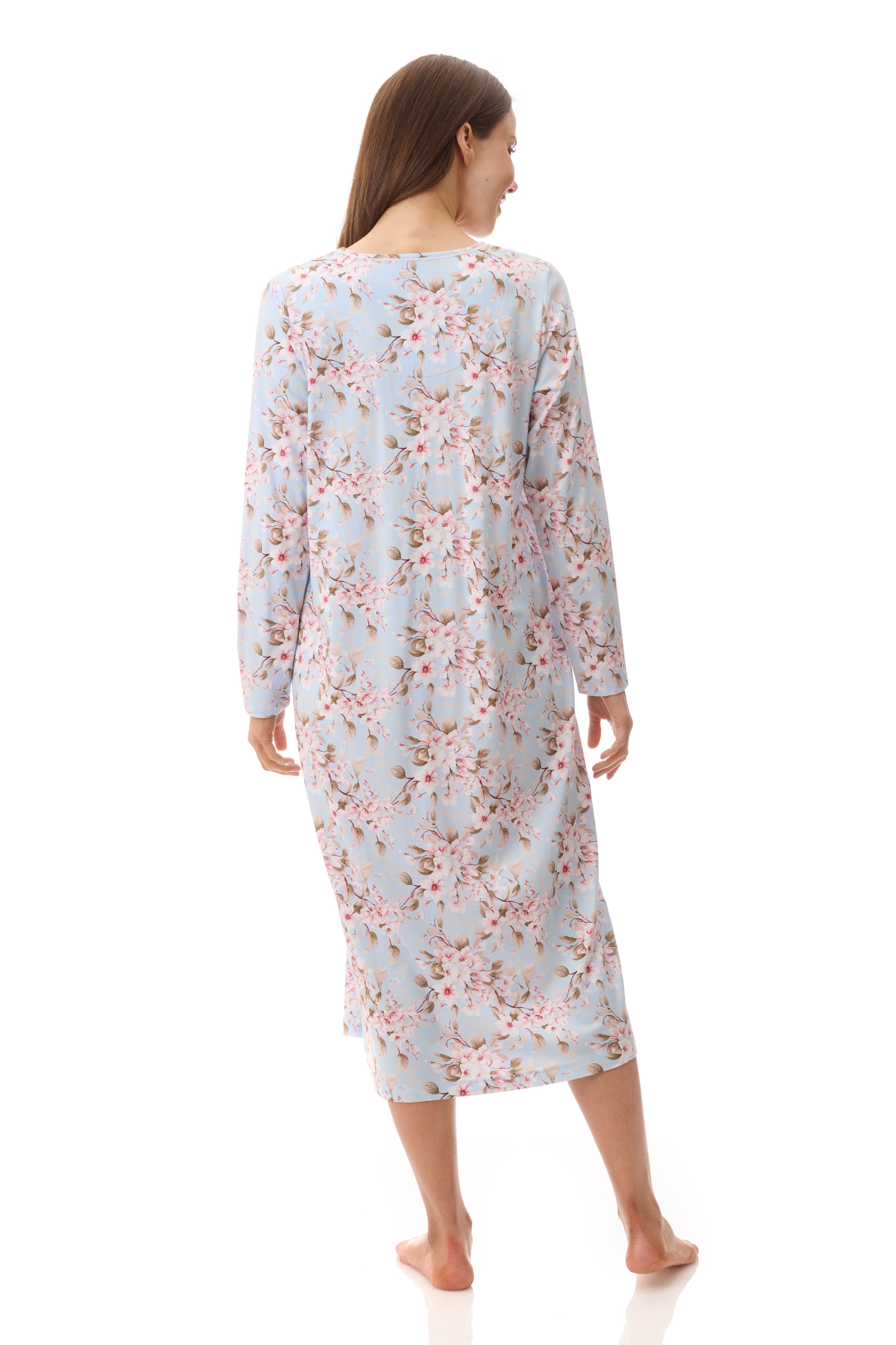 Givoni Demi Cotton/Bamboo Mid Nightie -Blue(XS/L/XL)