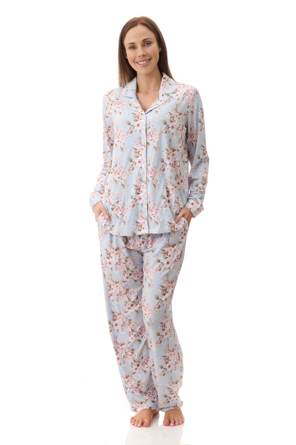 Givoni Demi Cotton/Bamboo Knit PJ- Blue(L Only)