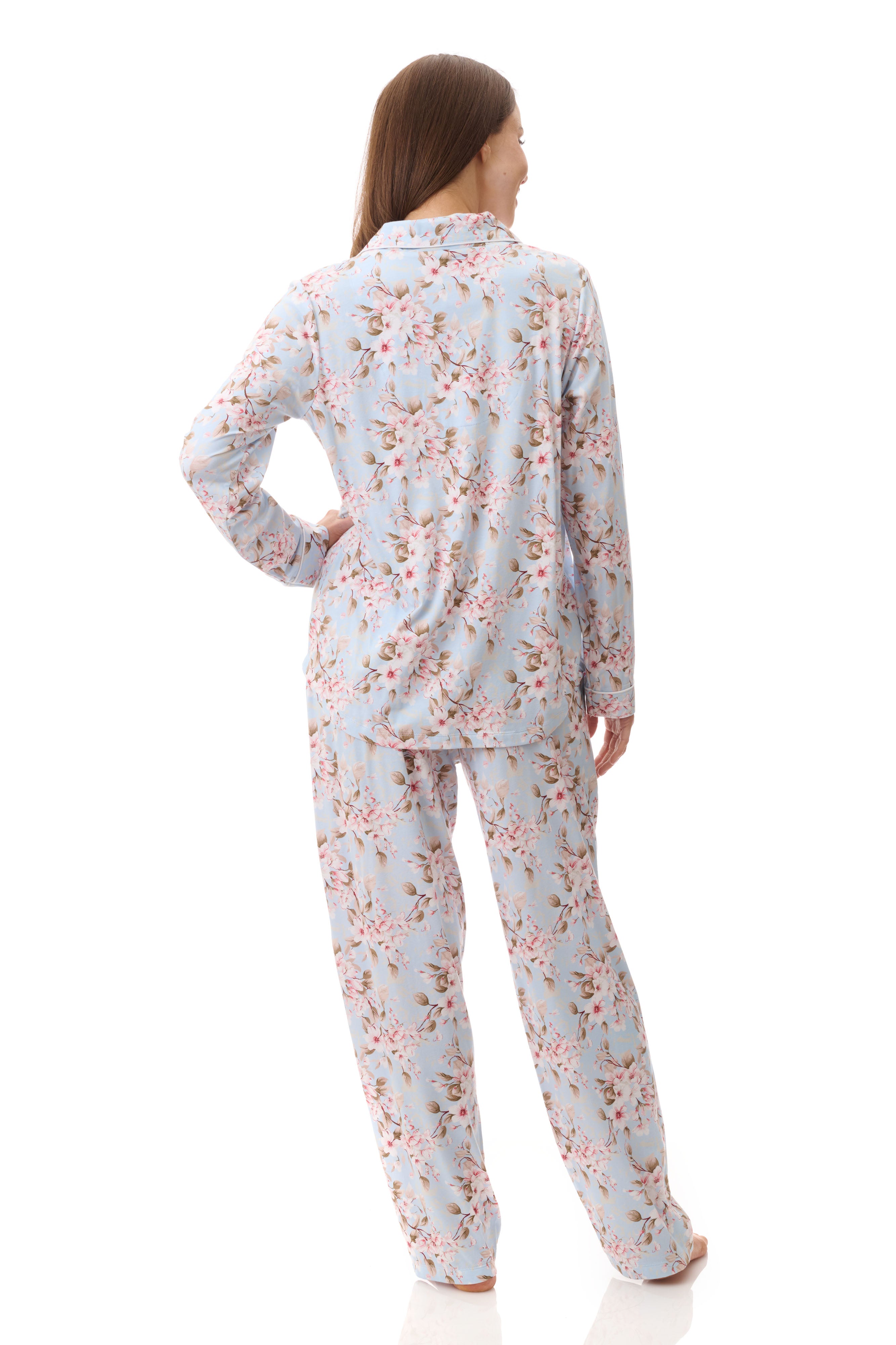 Givoni Demi Cotton/Bamboo Knit PJ- Blue(S/M/L)