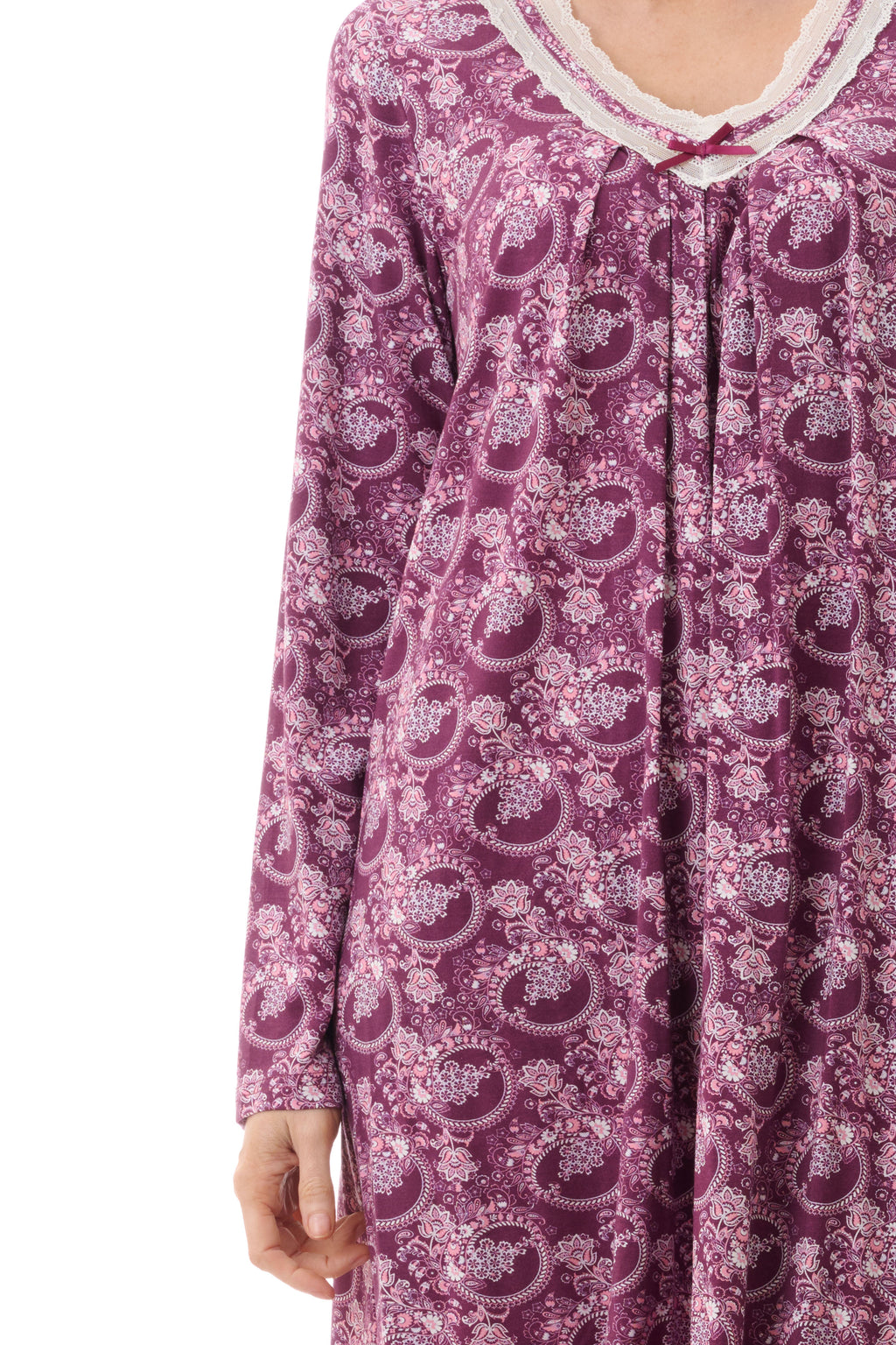 Givoni Chloe Modal Knit Short Nightie -Plum(L Only)