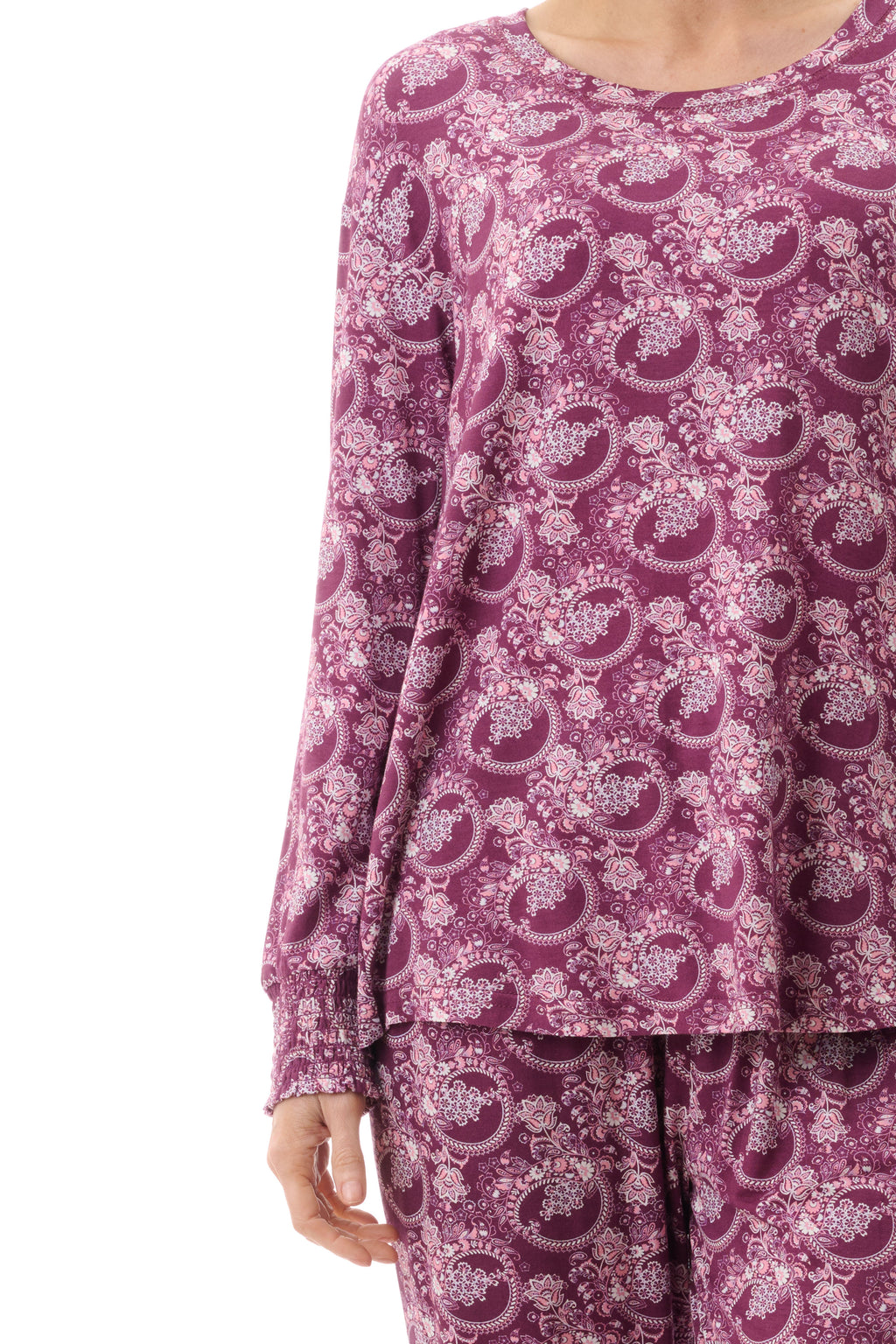 -Givoni Chloe Modal Knit Pyjama- Plum(S & L)