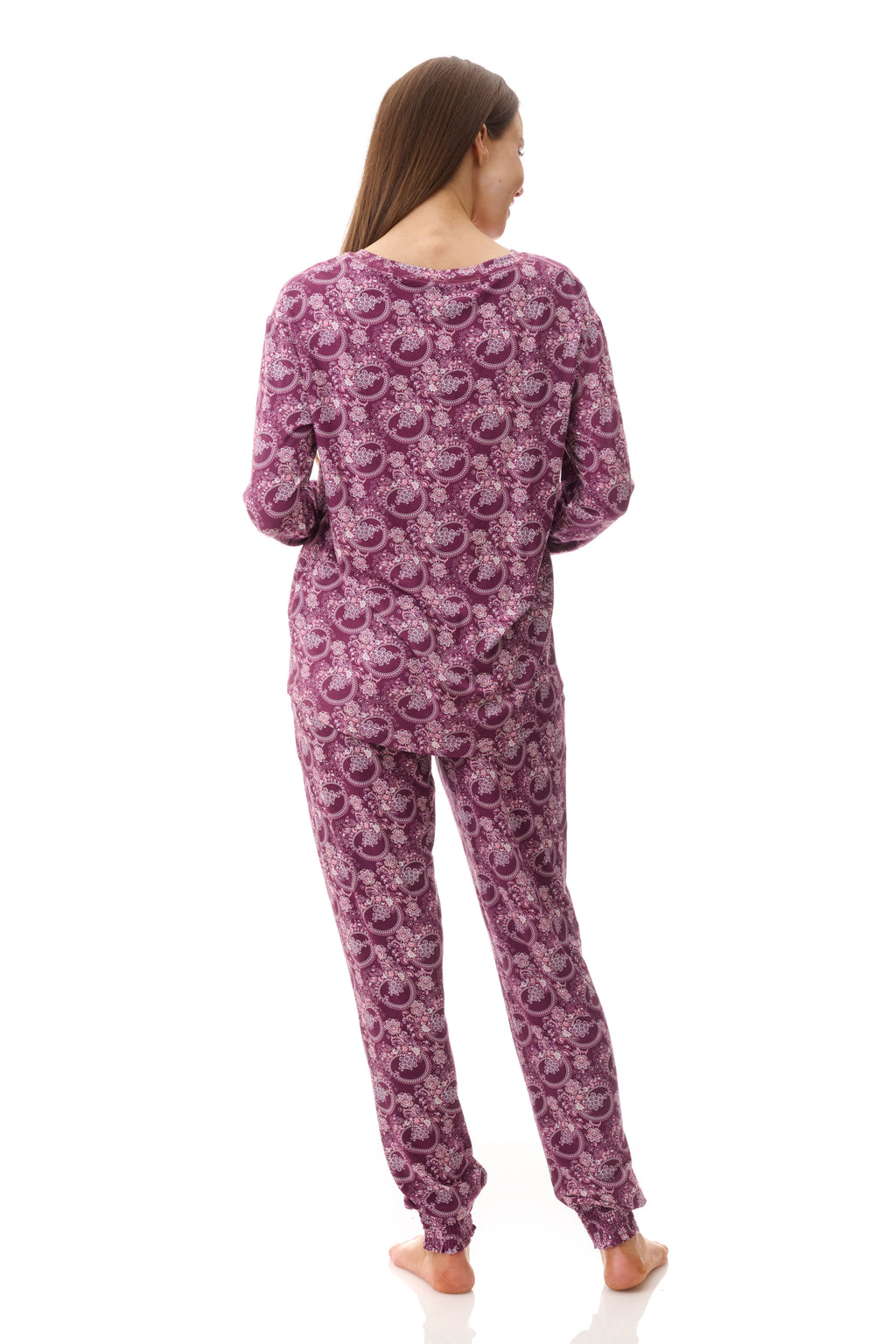 -Givoni Chloe Modal Knit Pyjama- Plum(S & L)