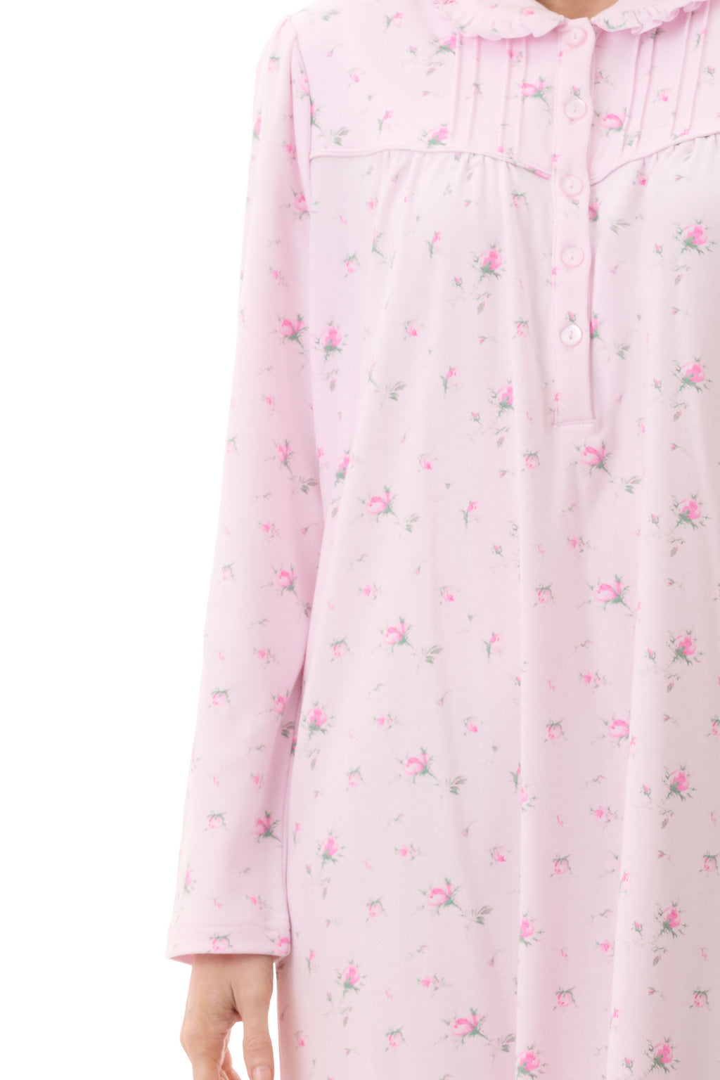 Givoni Yana Cotton Interlock Mid Nightie -Pink(L Only)