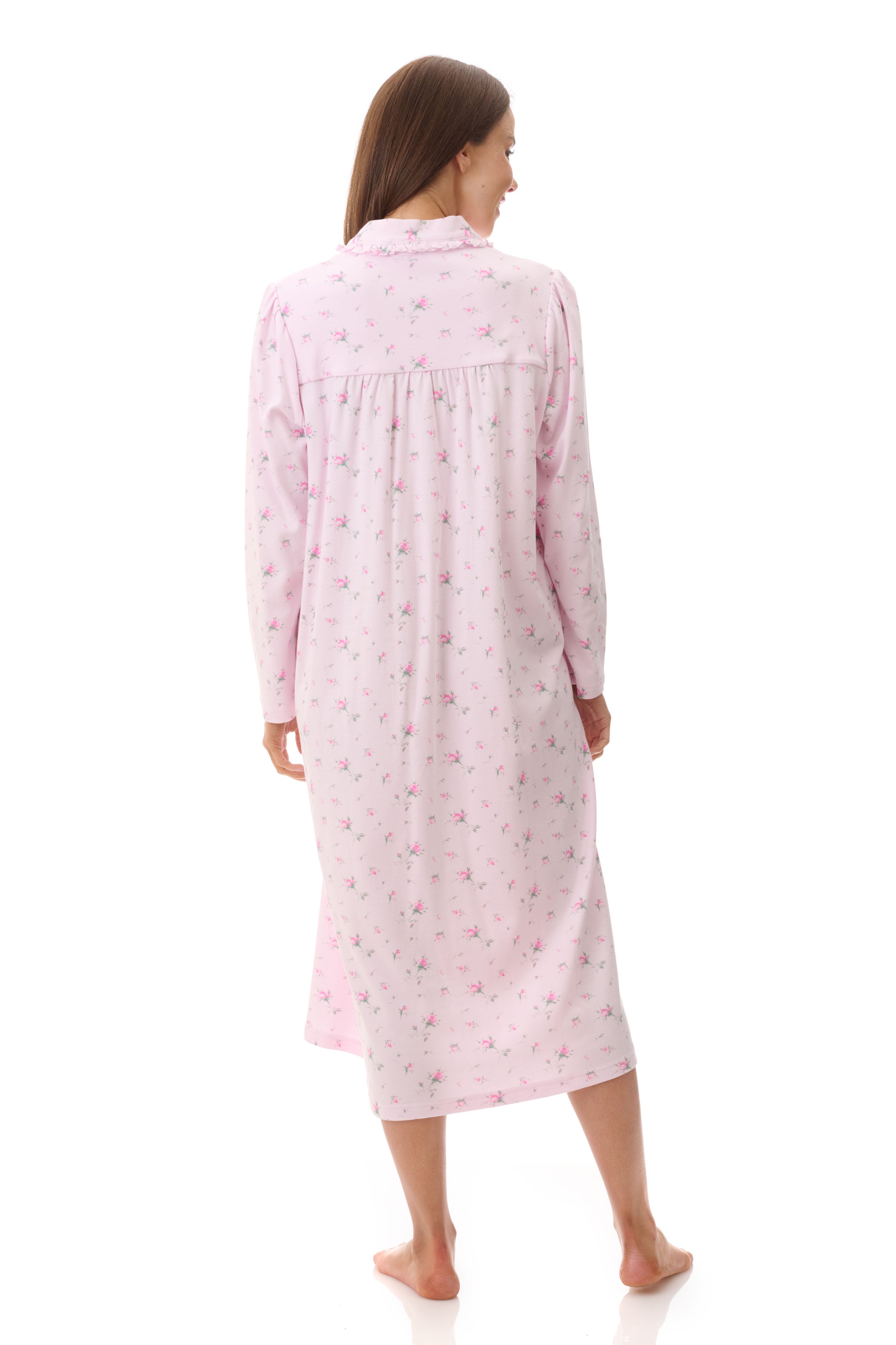 Givoni Yana Cotton Interlock Mid Nightie -Pink(L Only)