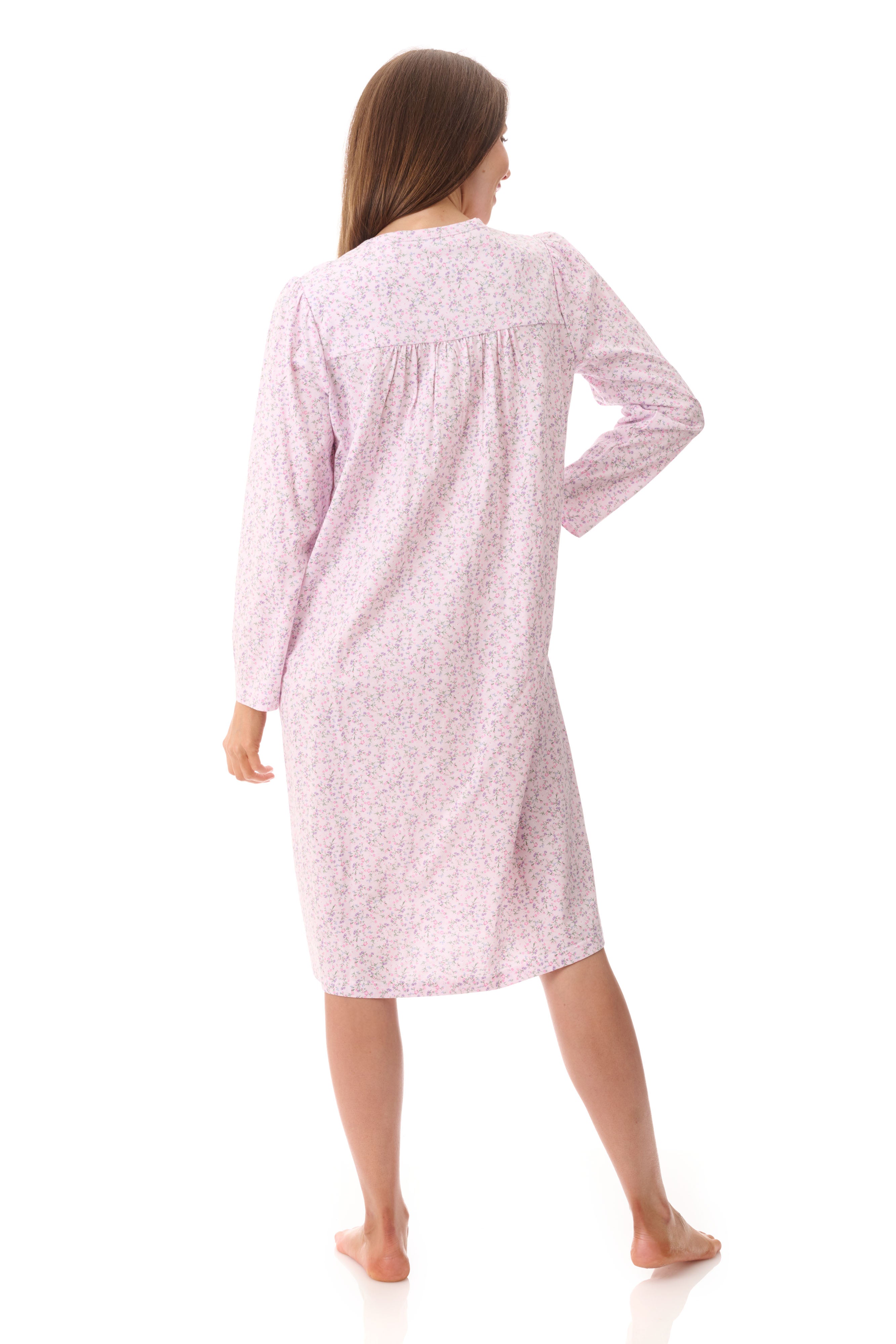 Givoni Thea Cotton Knit Mid Nightie -Pink(M & L)