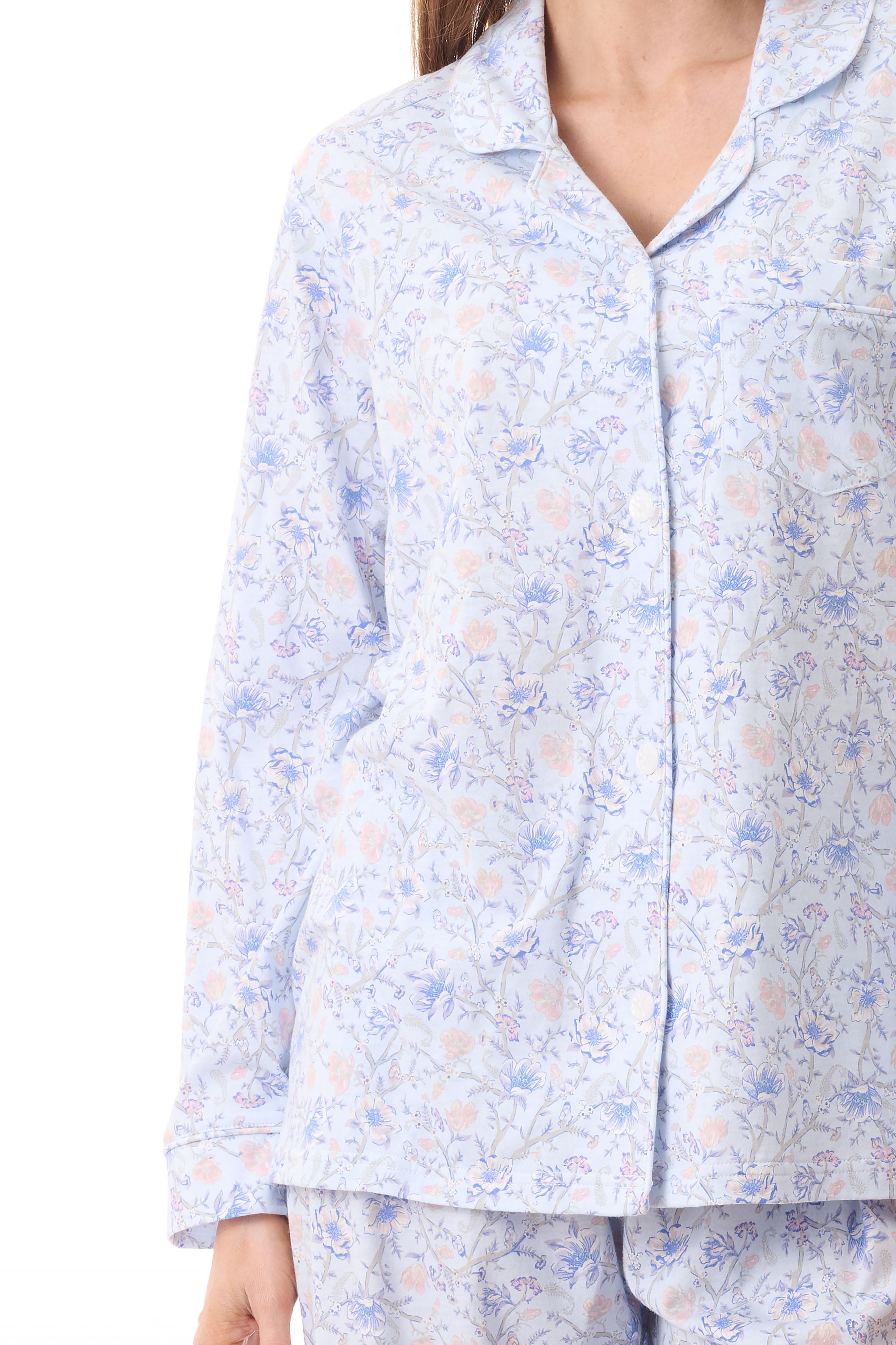 Givoni Poppy Cotton Knit Pyjama- Blue(S & L)