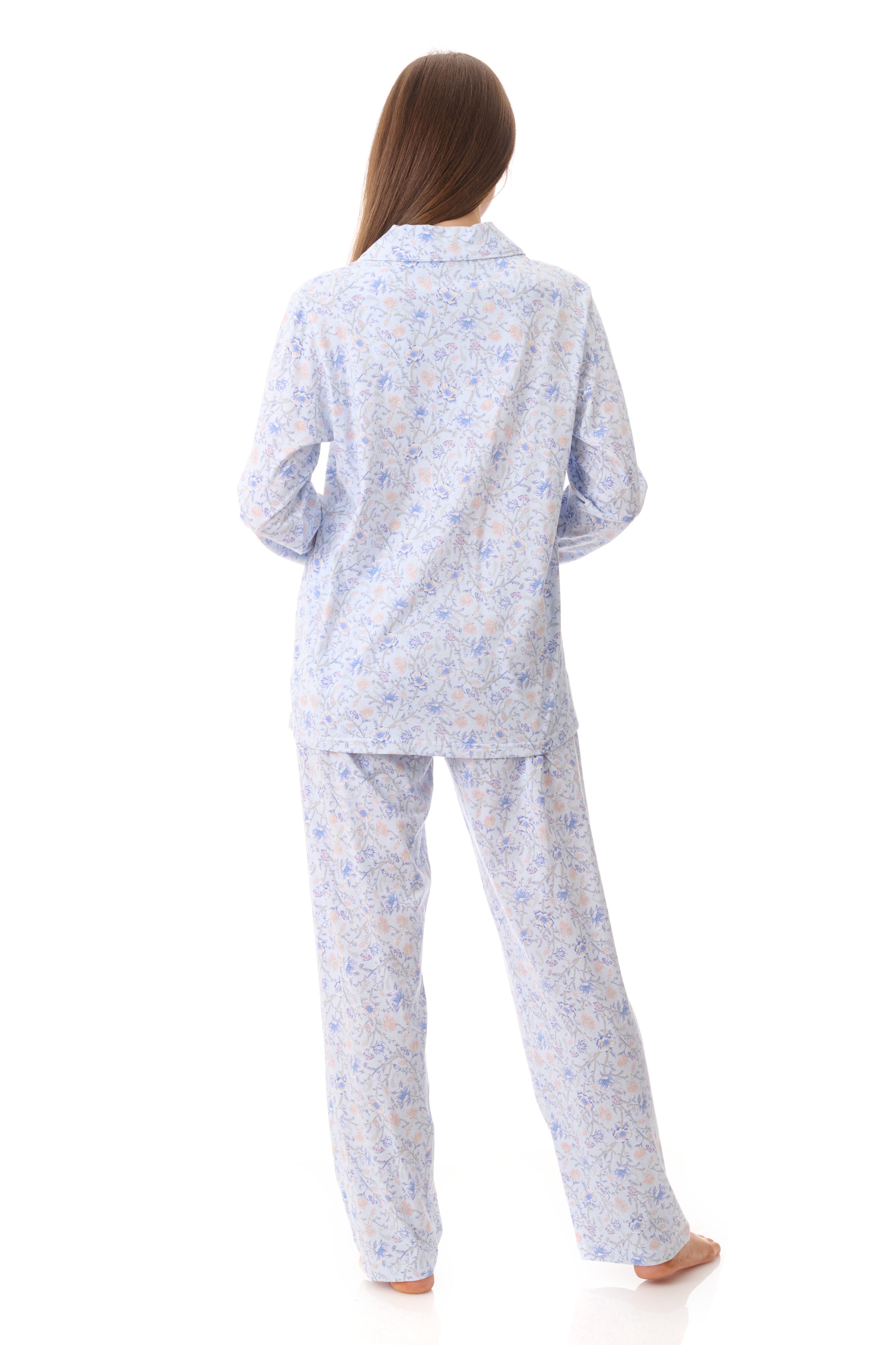 Givoni Poppy Cotton Knit Pyjama- Blue(S & L)