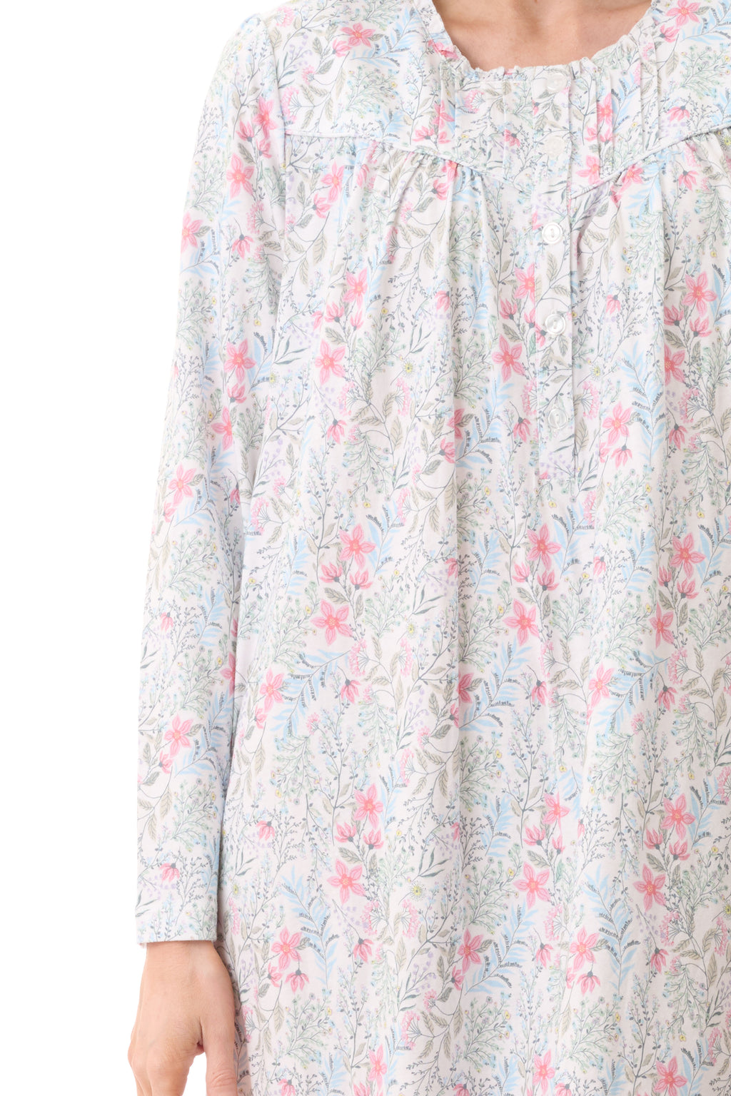 Givoni Vicky Cotton Knit Mid Nightie -Ivory(XS/M/XL)