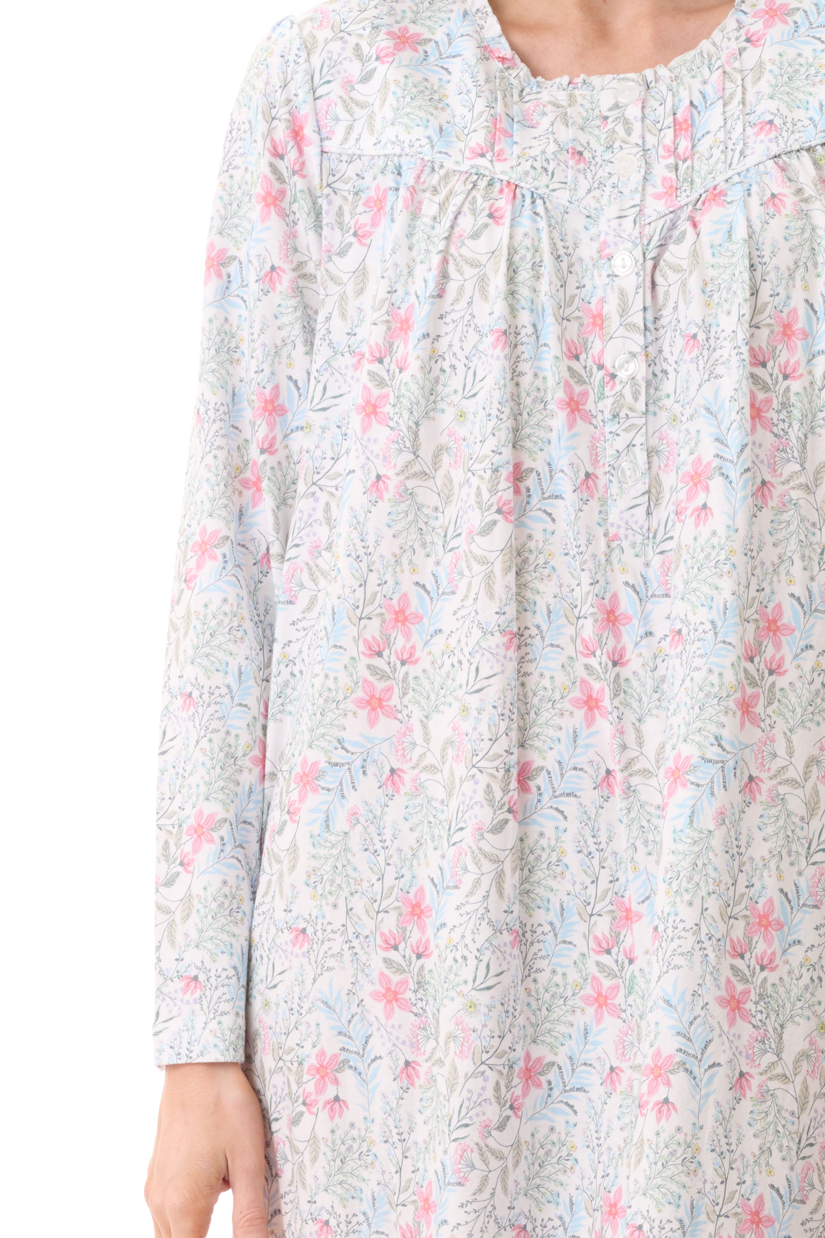 Givoni Vicky Cotton Knit Mid Nightie -Ivory(XS/M/XL)