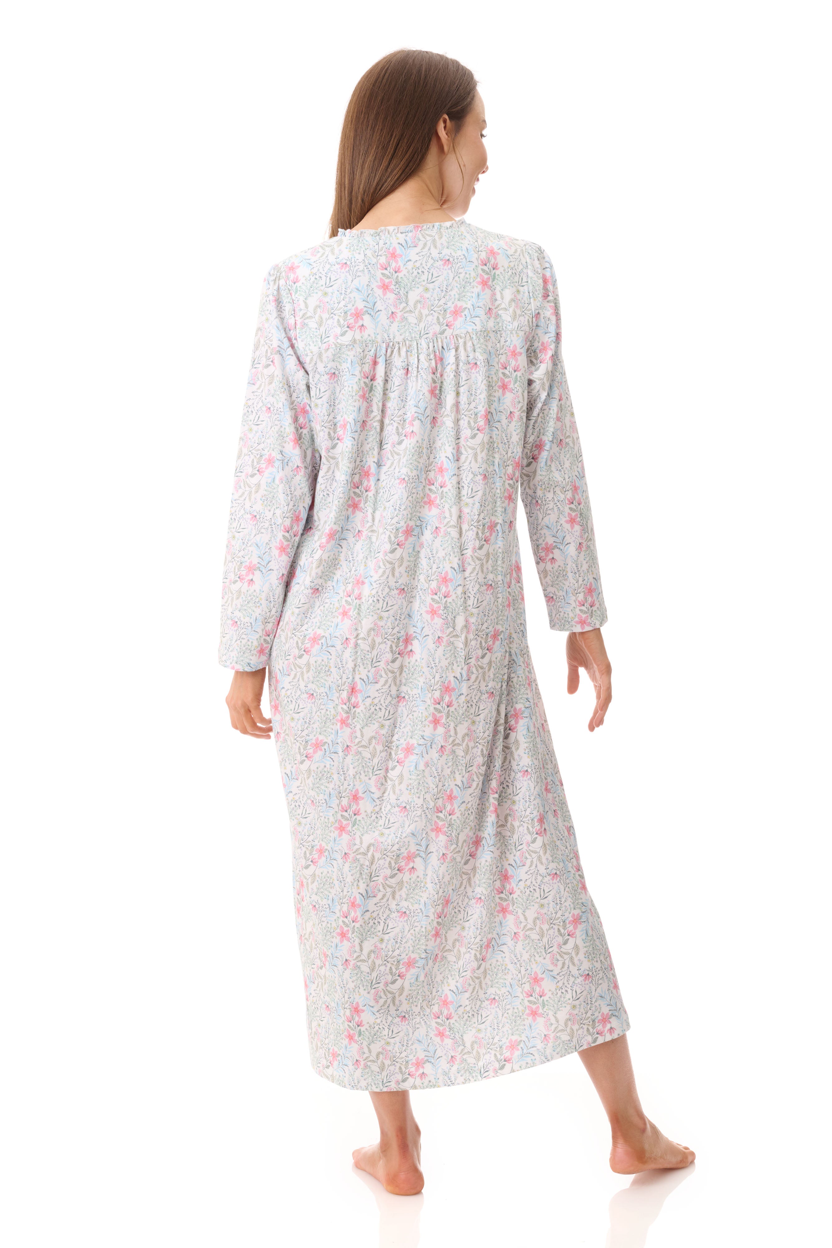 Givoni Vicky Cotton Knit Long Nightie -Ivory(XS/S/XL)