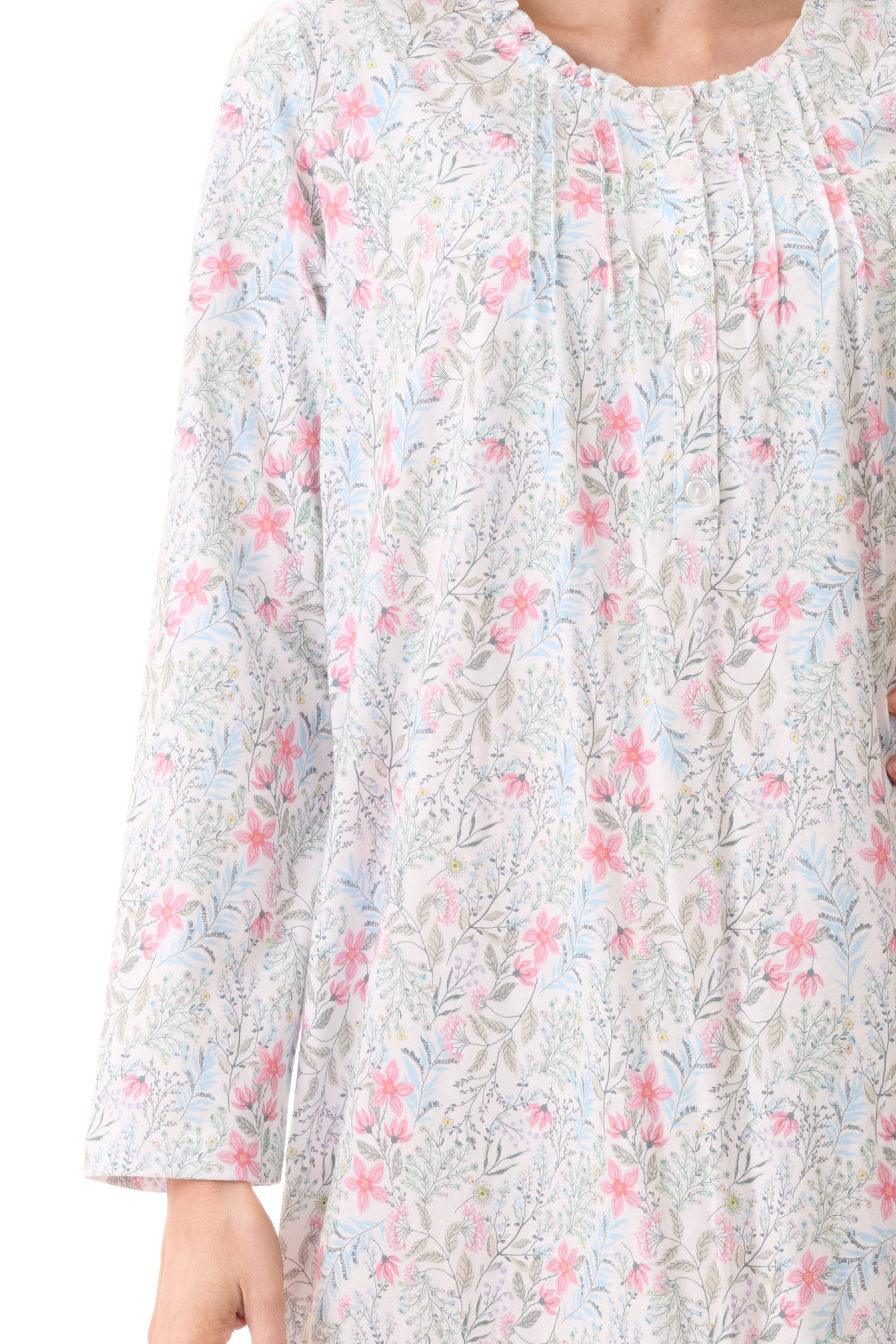 Givoni Vicky Cotton Knit Short Nightie -Ivory(XS/S/M)