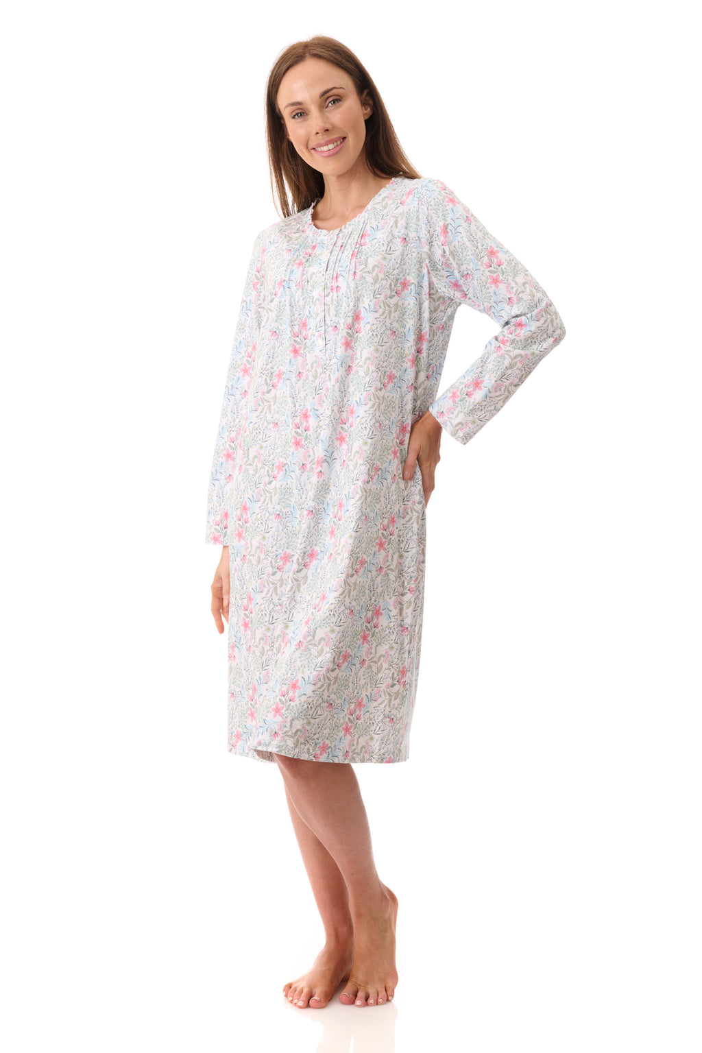 Givoni Vicky Cotton Knit Short Nightie -Ivory(XS/S/M)