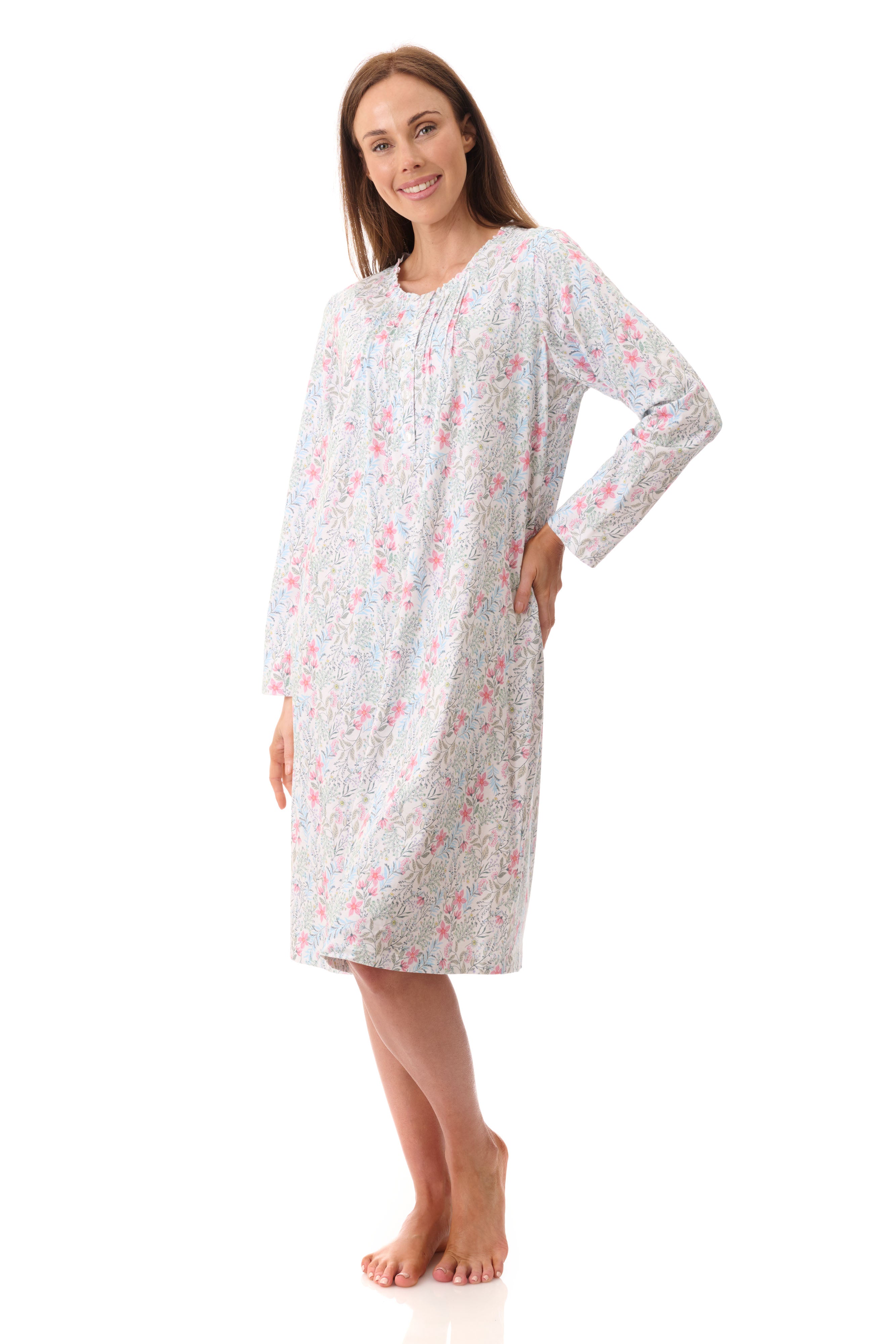 Givoni Vicky Cotton Knit Short Nightie -Ivory(XS/S/M)