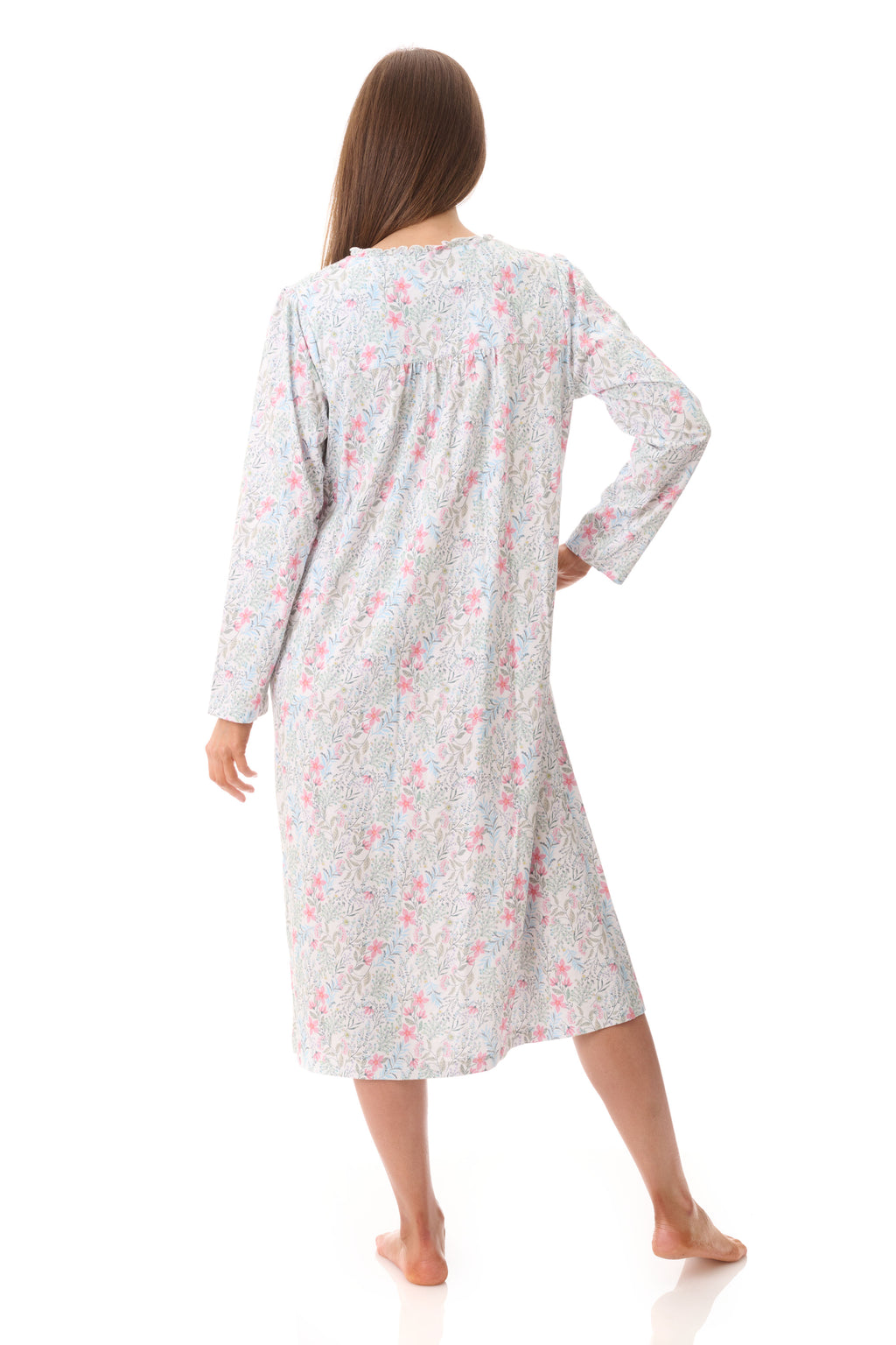 Givoni Vicky Cotton Knit Mid Nightie -Ivory(XS/M/XL)