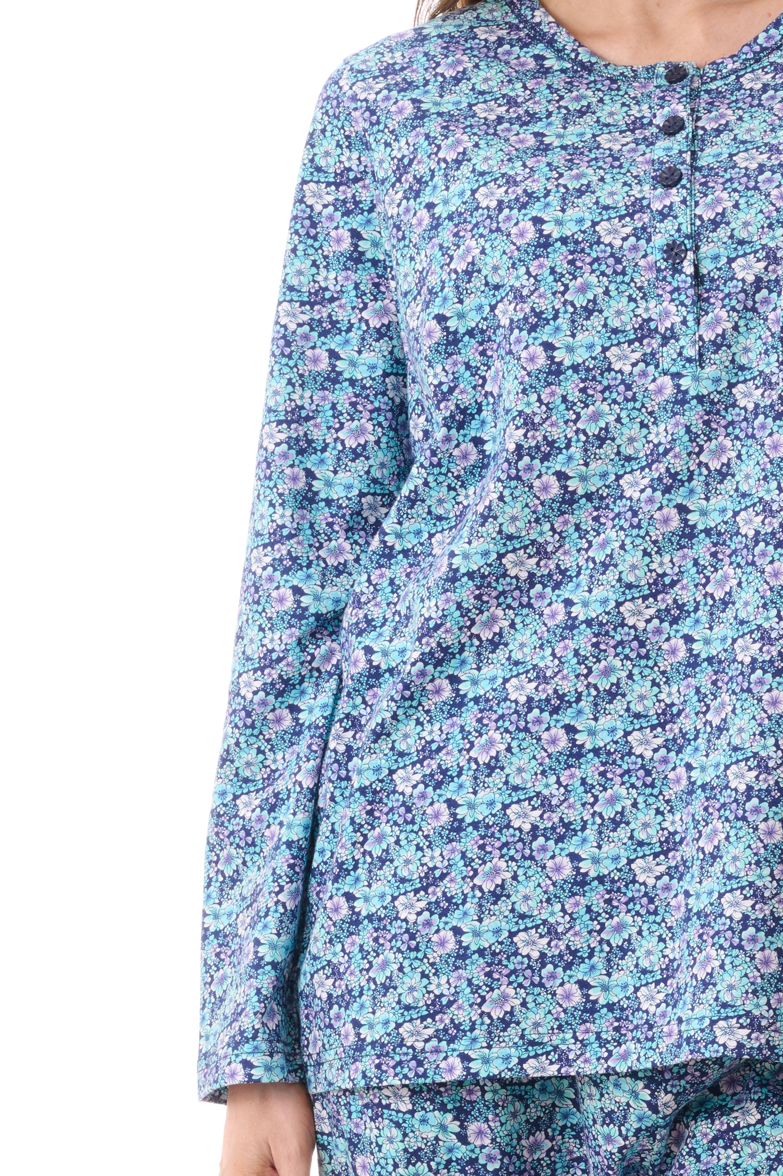 Givoni Jada Cotton Knit Ski Pyjama- Navy(XS/S/L)