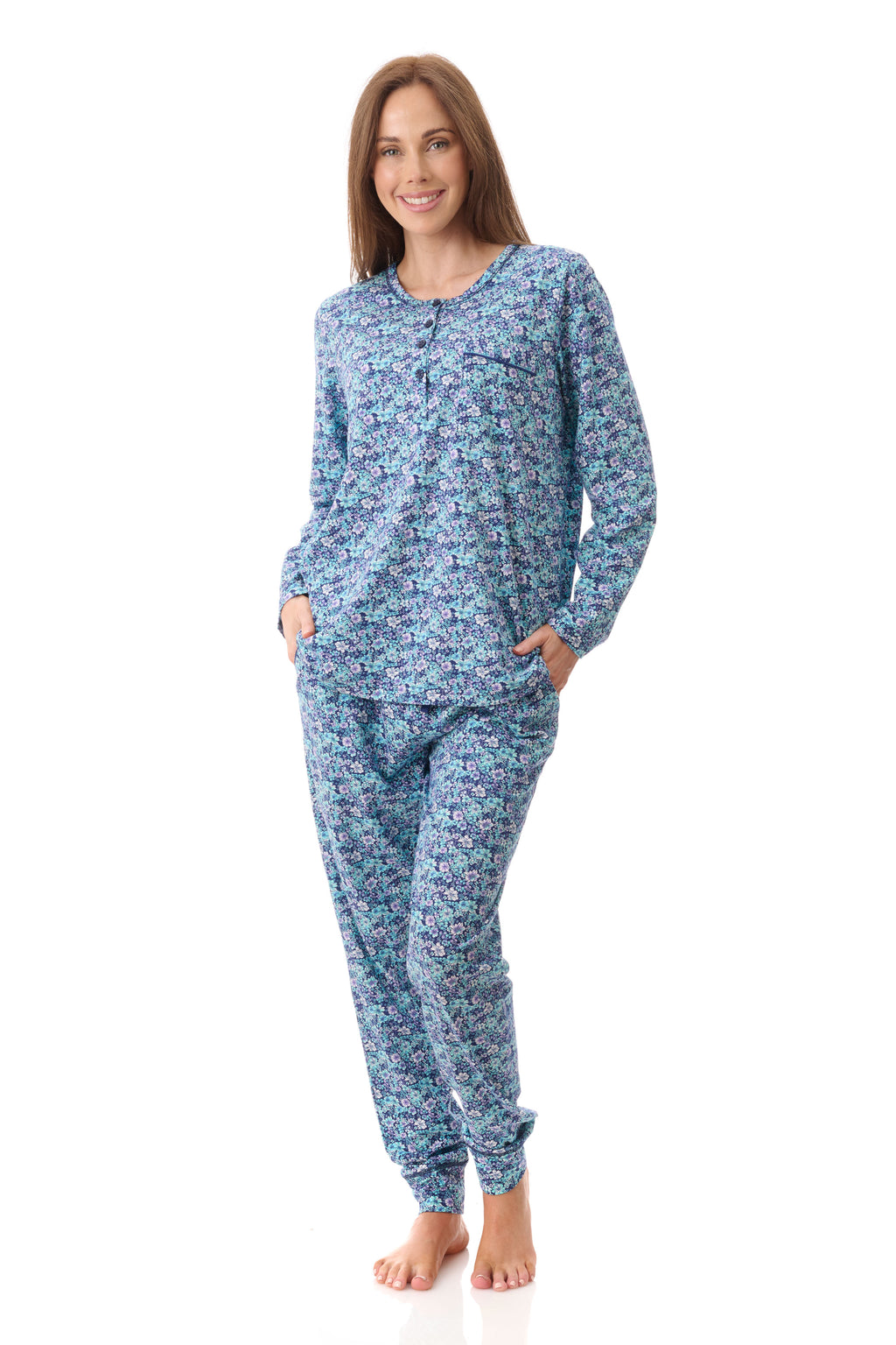 Givoni Jada Cotton Knit Ski Pyjama- Navy(L Only)