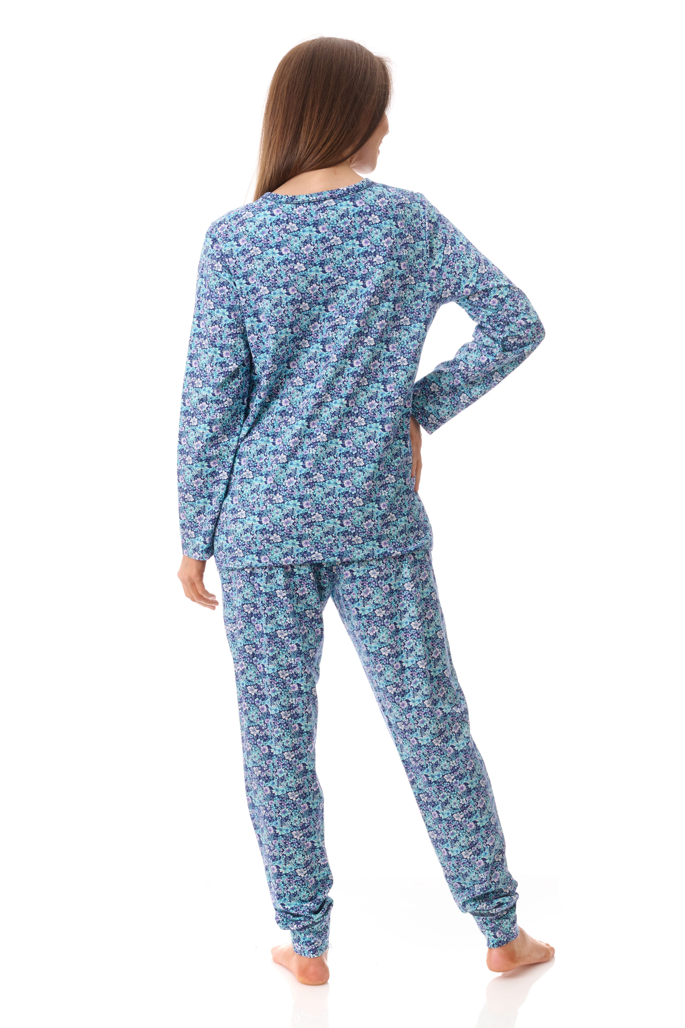 Givoni Jada Cotton Knit Ski Pyjama- Navy(XS/S/L)